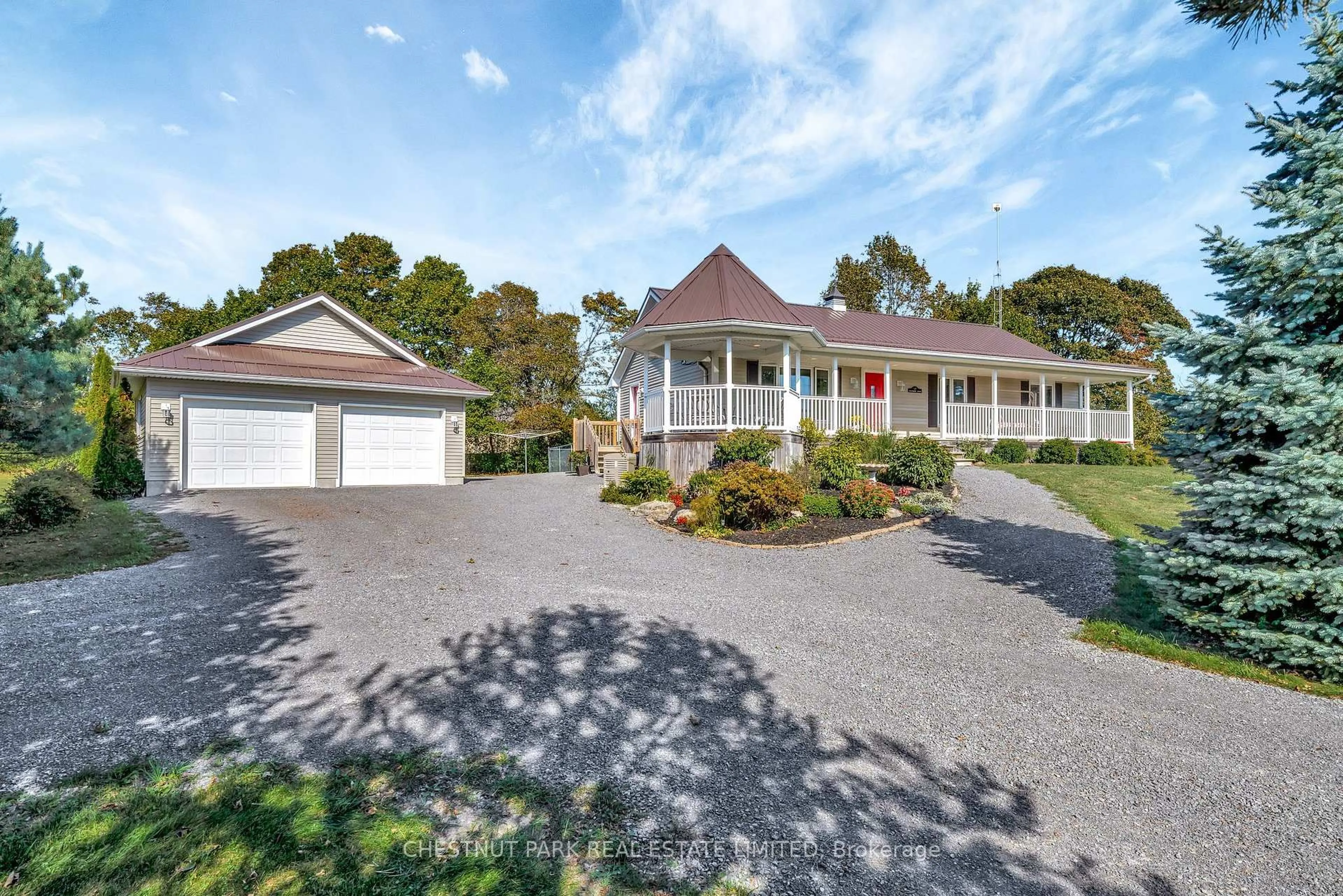 A pic from outside/outdoor area/front of a property/back of a property/a pic from drone, water/lake/river/ocean view for 28 Huycks Point Rd, Prince Edward County Ontario K0K 3L0