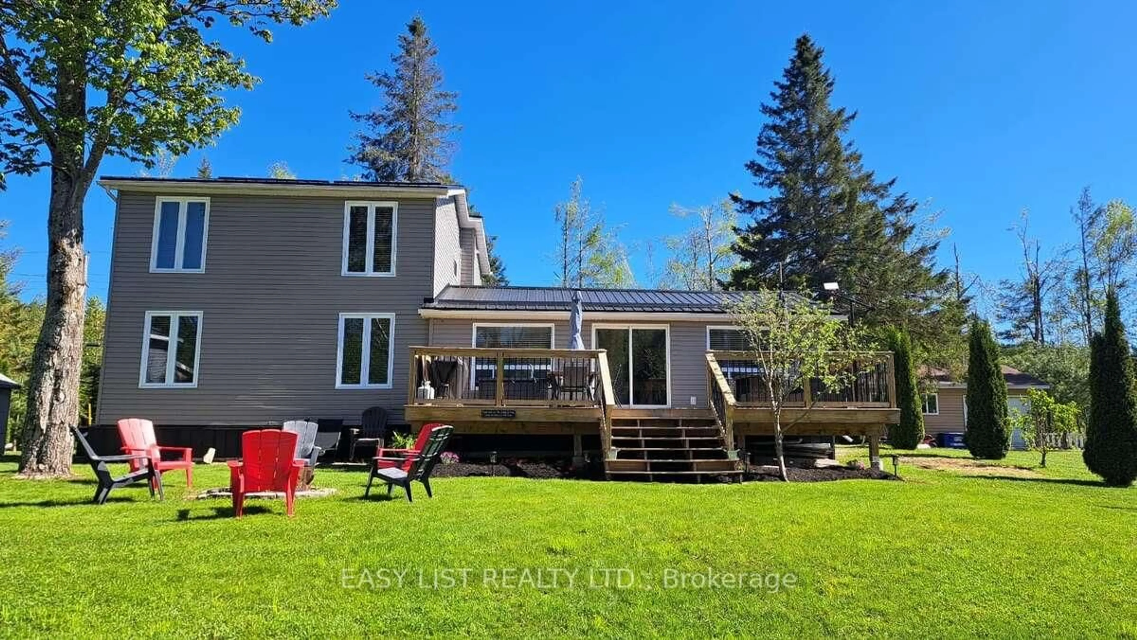 A pic from outside/outdoor area/front of a property/back of a property/a pic from drone, water/lake/river/ocean view for 90 Kozy Kove Rd, Kawartha Lakes Ontario K0M 1C0
