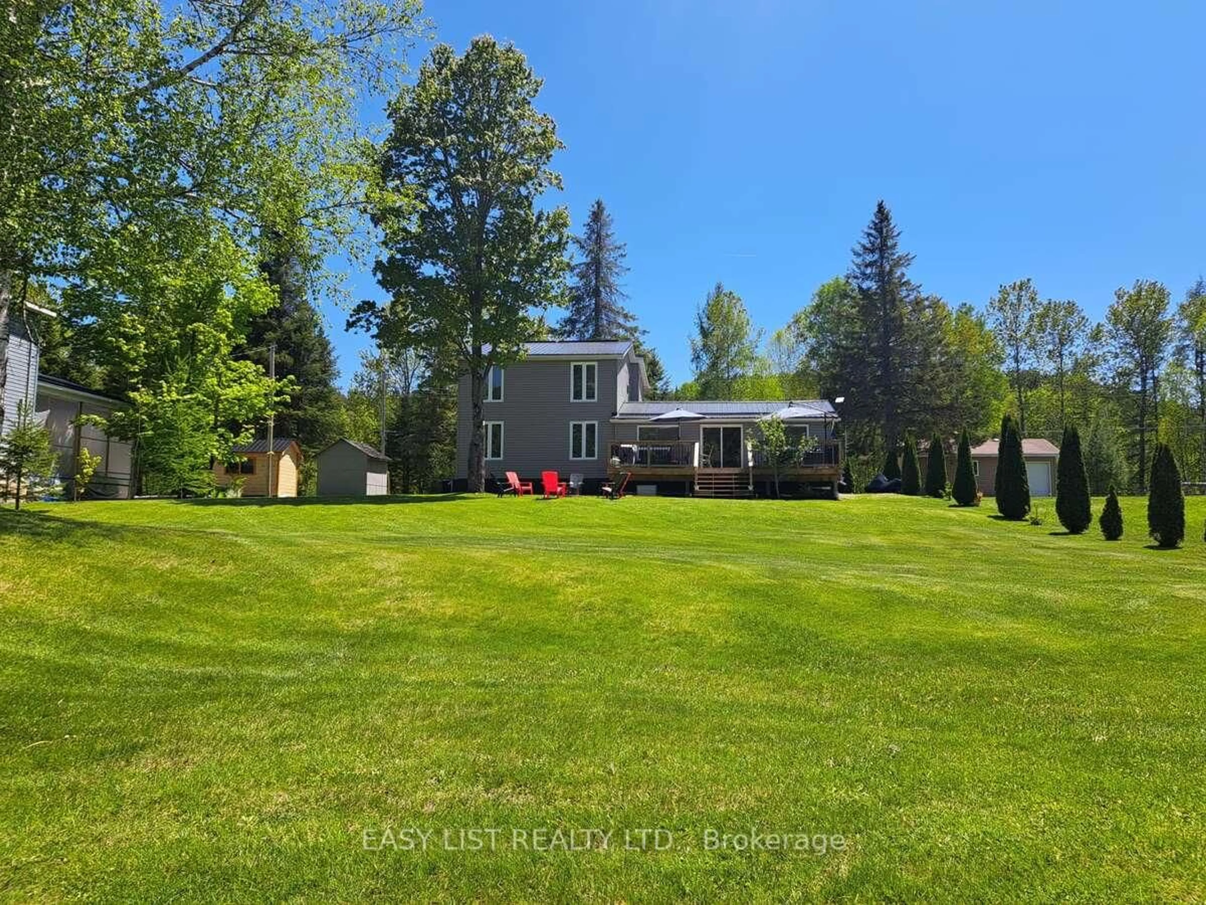 A pic from outside/outdoor area/front of a property/back of a property/a pic from drone, water/lake/river/ocean view for 90 Kozy Kove Rd, Kawartha Lakes Ontario K0M 1C0