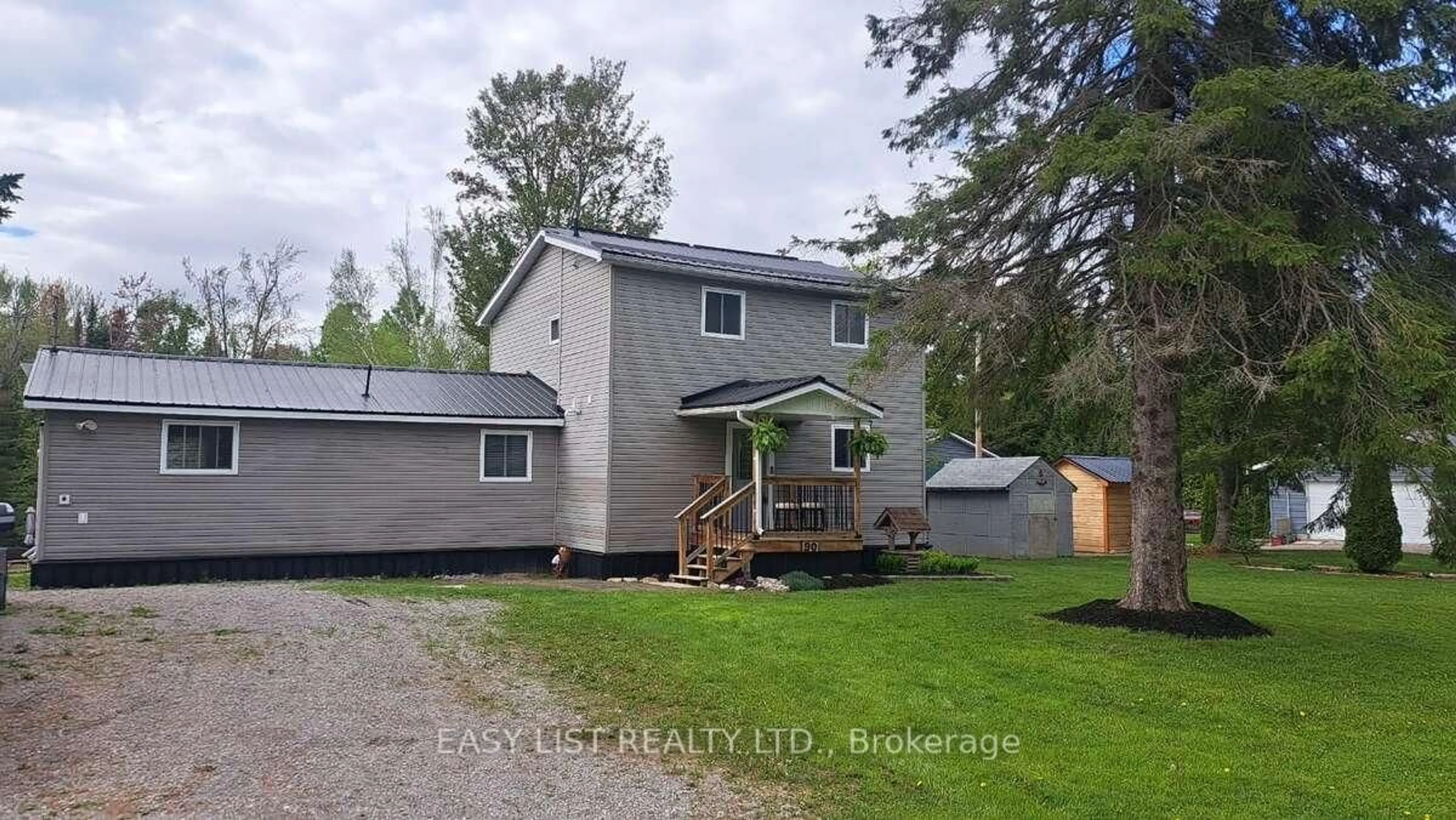 A pic from outside/outdoor area/front of a property/back of a property/a pic from drone, street for 90 Kozy Kove Rd, Kawartha Lakes Ontario K0M 1C0
