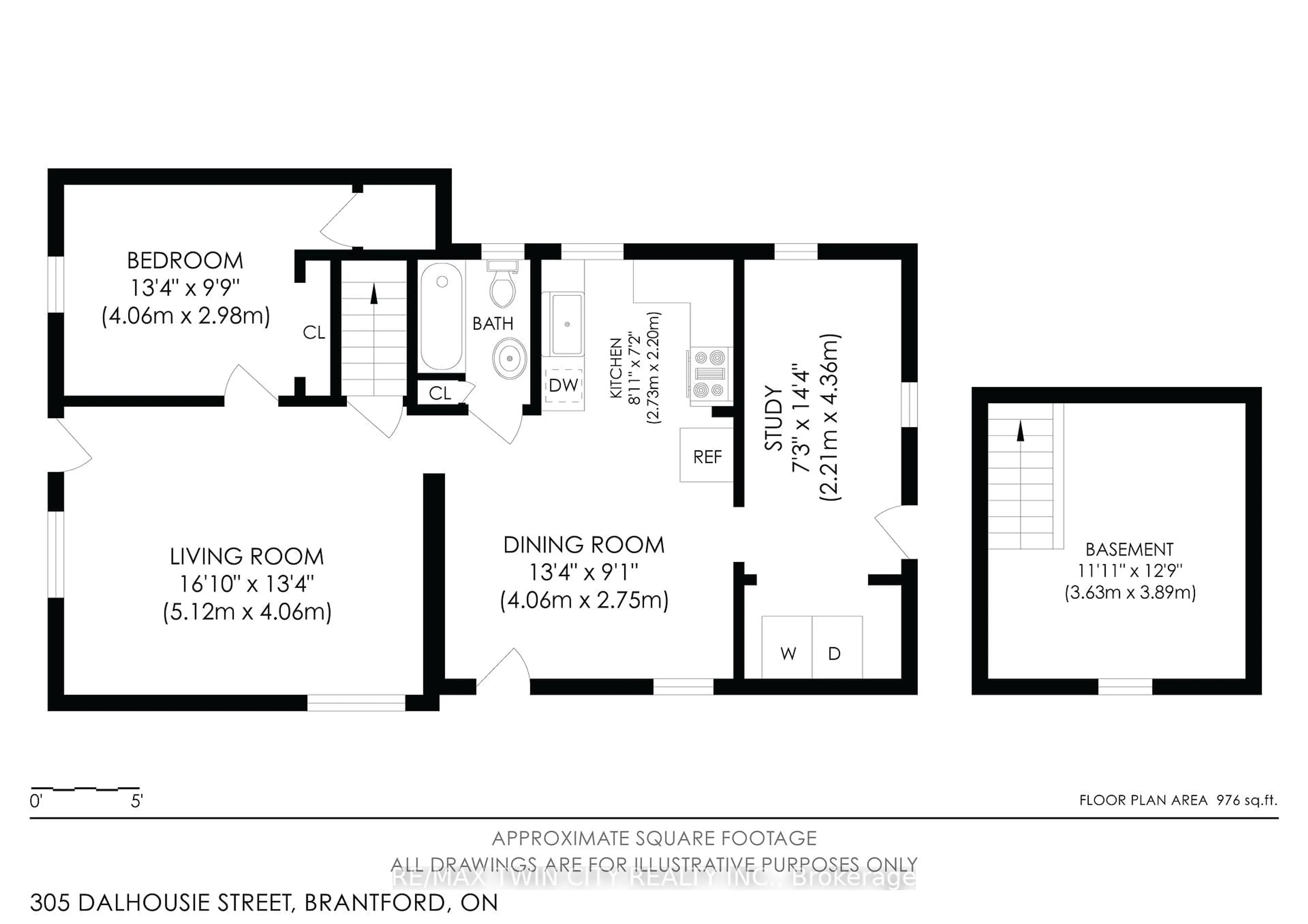 Floor plan for 305 Dalhousie St, Brantford Ontario N3S 3V6