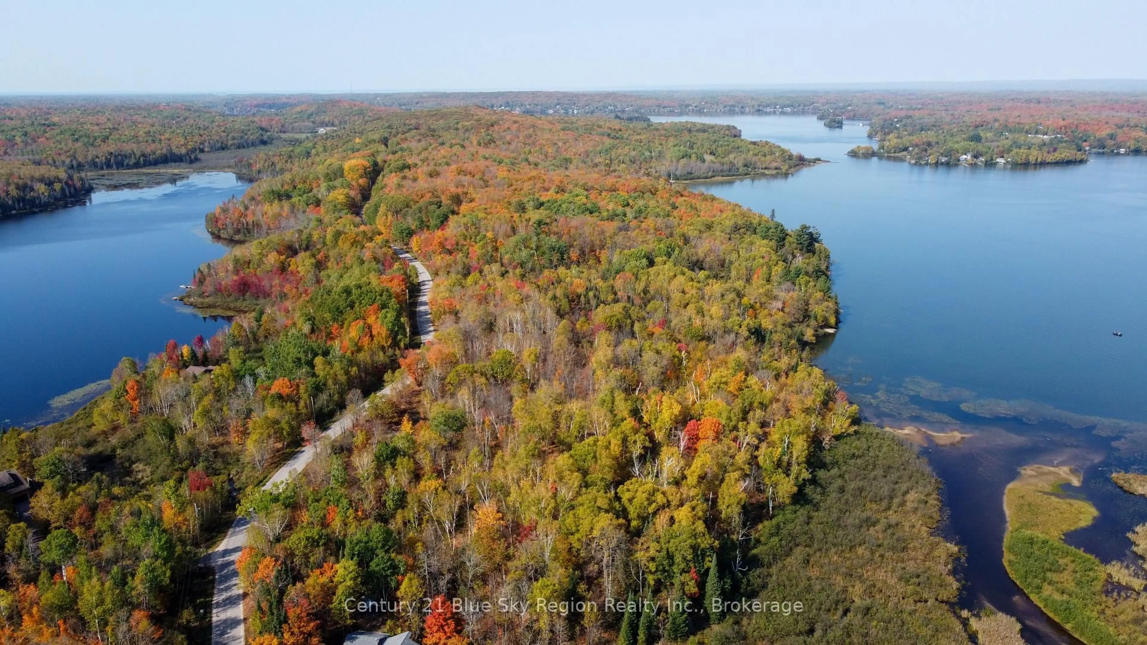 A pic from outside/outdoor area/front of a property/back of a property/a pic from drone, water/lake/river/ocean view for 1061 SOUTH SHORE Rd, East Ferris Ontario P0H 1B0