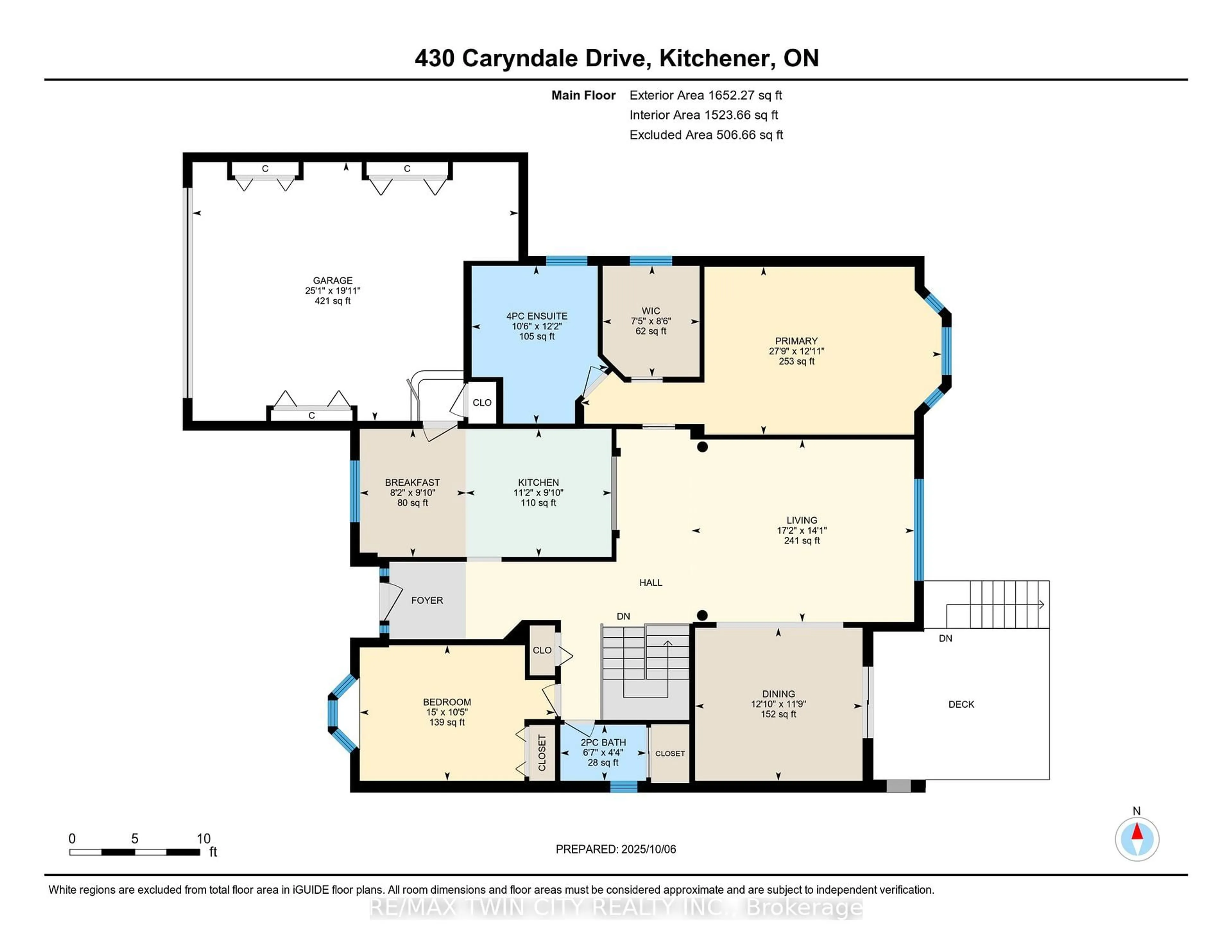 Floor plan for 430 Caryndale Dr, Kitchener Ontario N2R 1M8