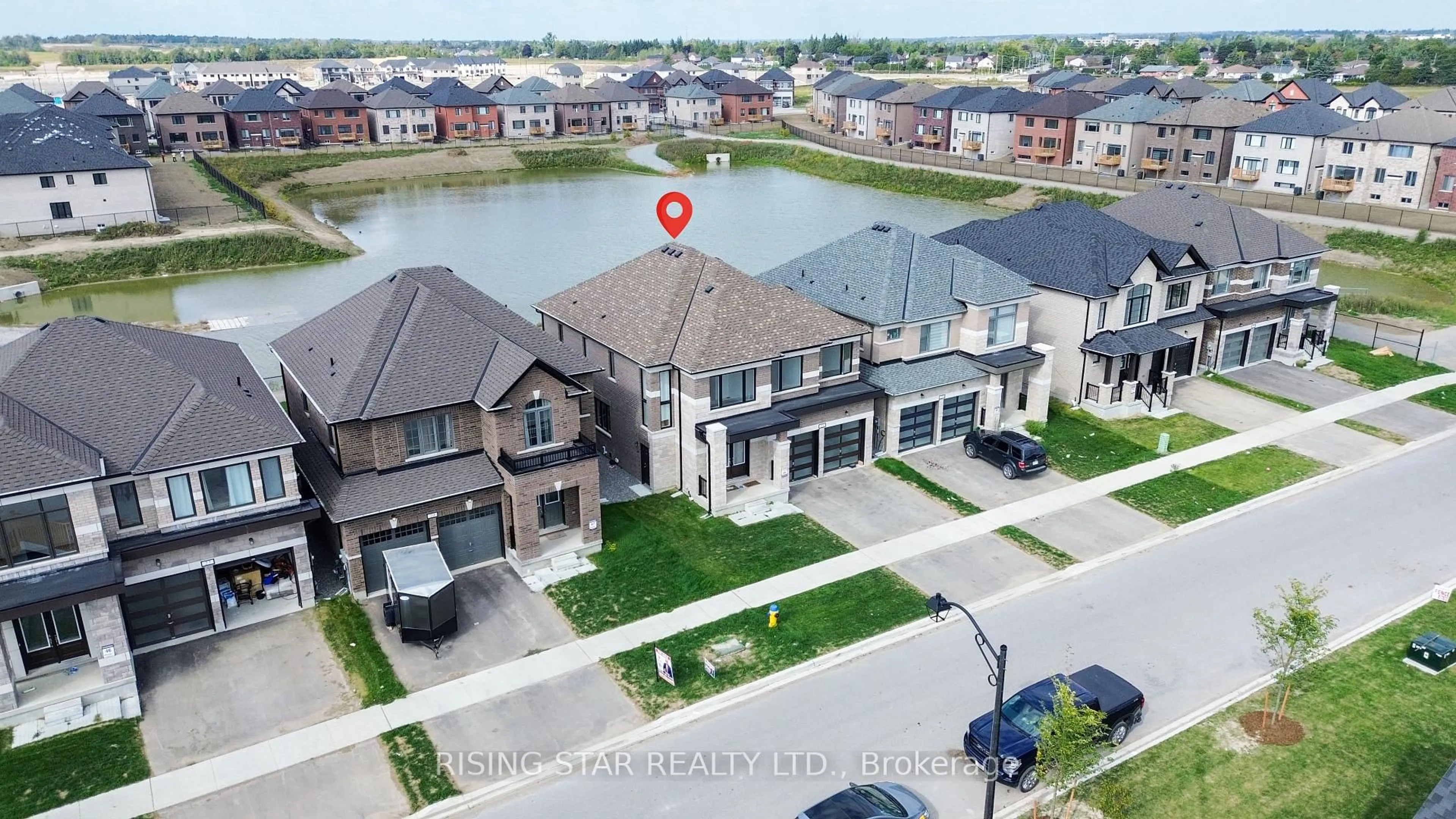 A pic from outside/outdoor area/front of a property/back of a property/a pic from drone, water/lake/river/ocean view for 31 O'NEILL St, Kawartha Lakes Ontario K9V 6C2