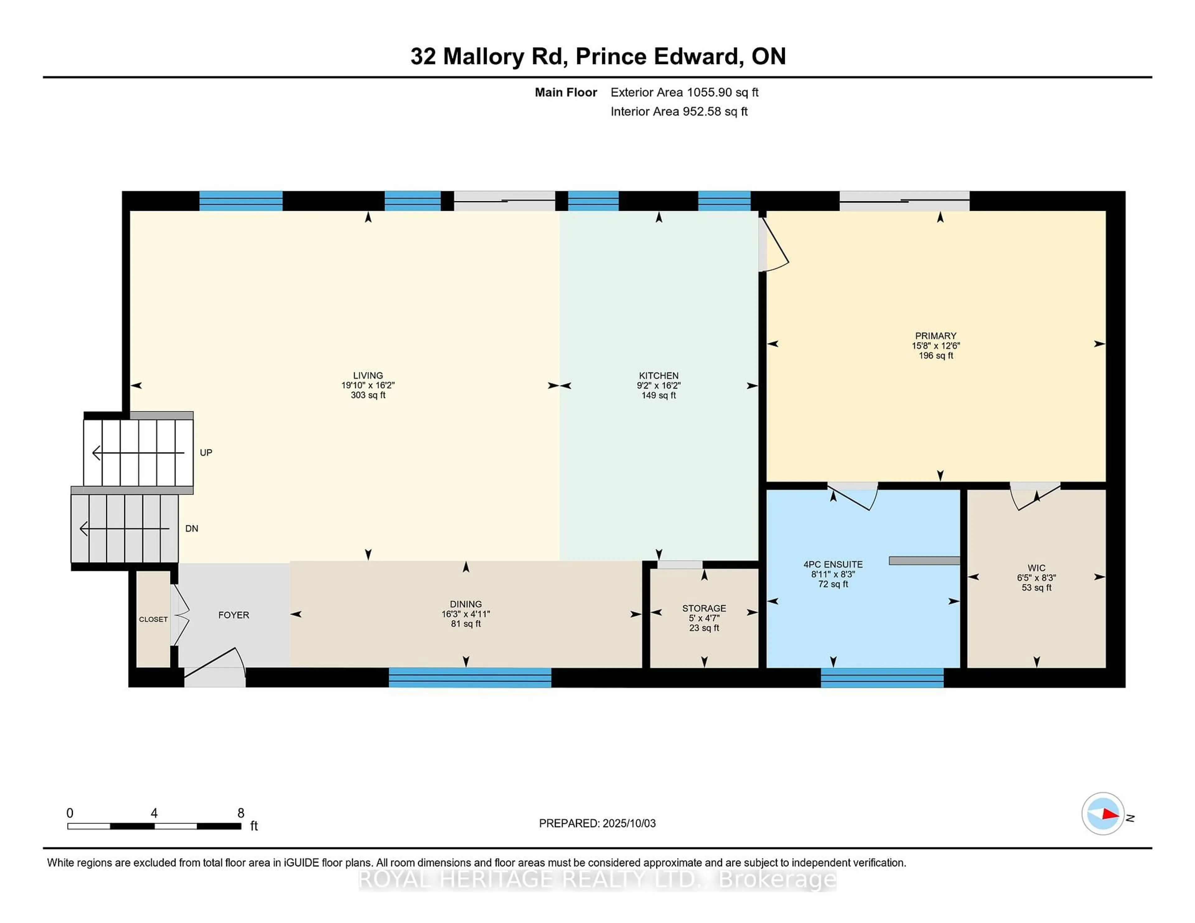 Floor plan for 32 Mallory Rd, Prince Edward County Ontario K0K 1G0