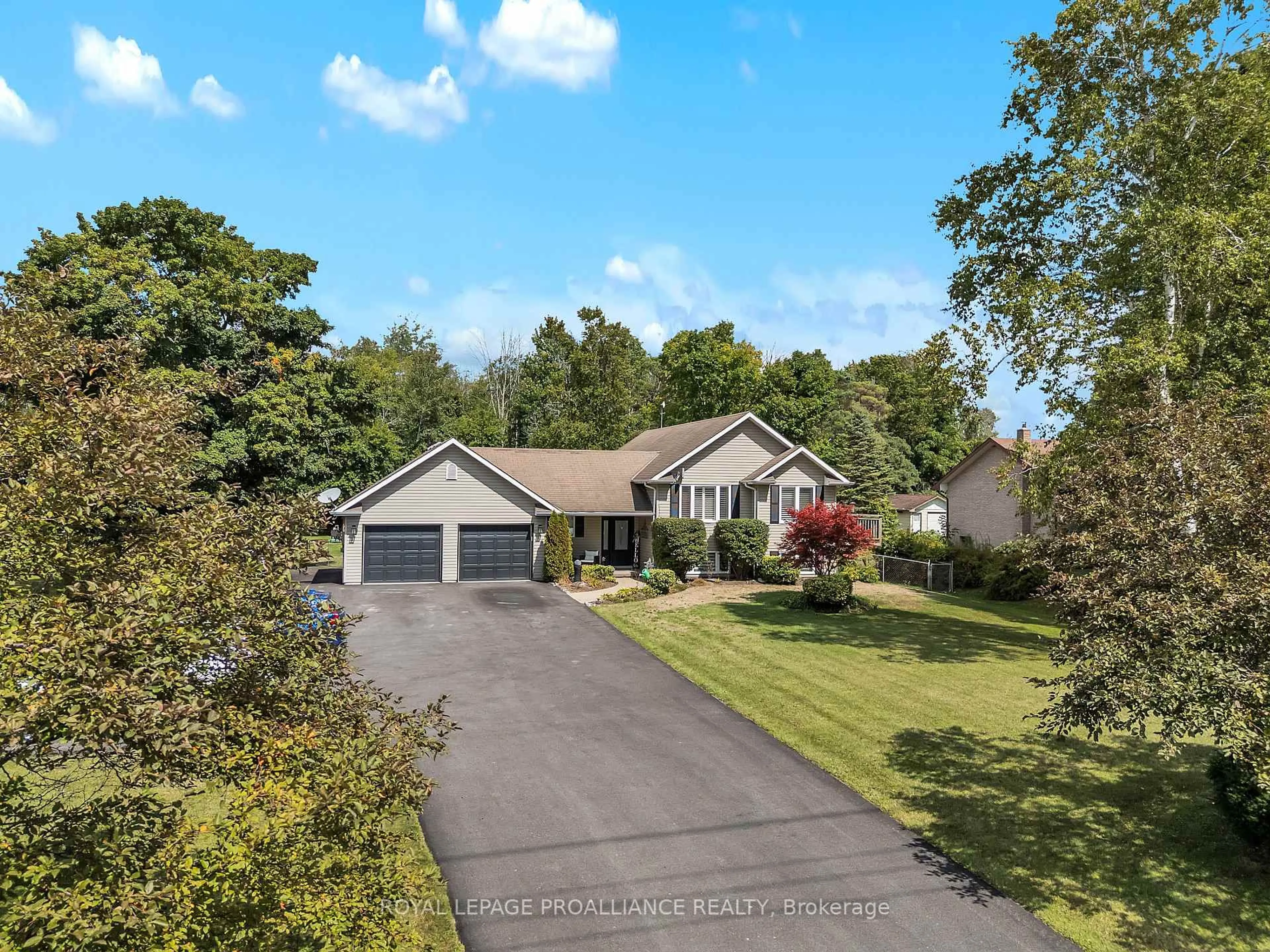 A pic from outside/outdoor area/front of a property/back of a property/a pic from drone, water/lake/river/ocean view for 21859 Loyalist Pkwy, Quinte West Ontario K0K 1L0