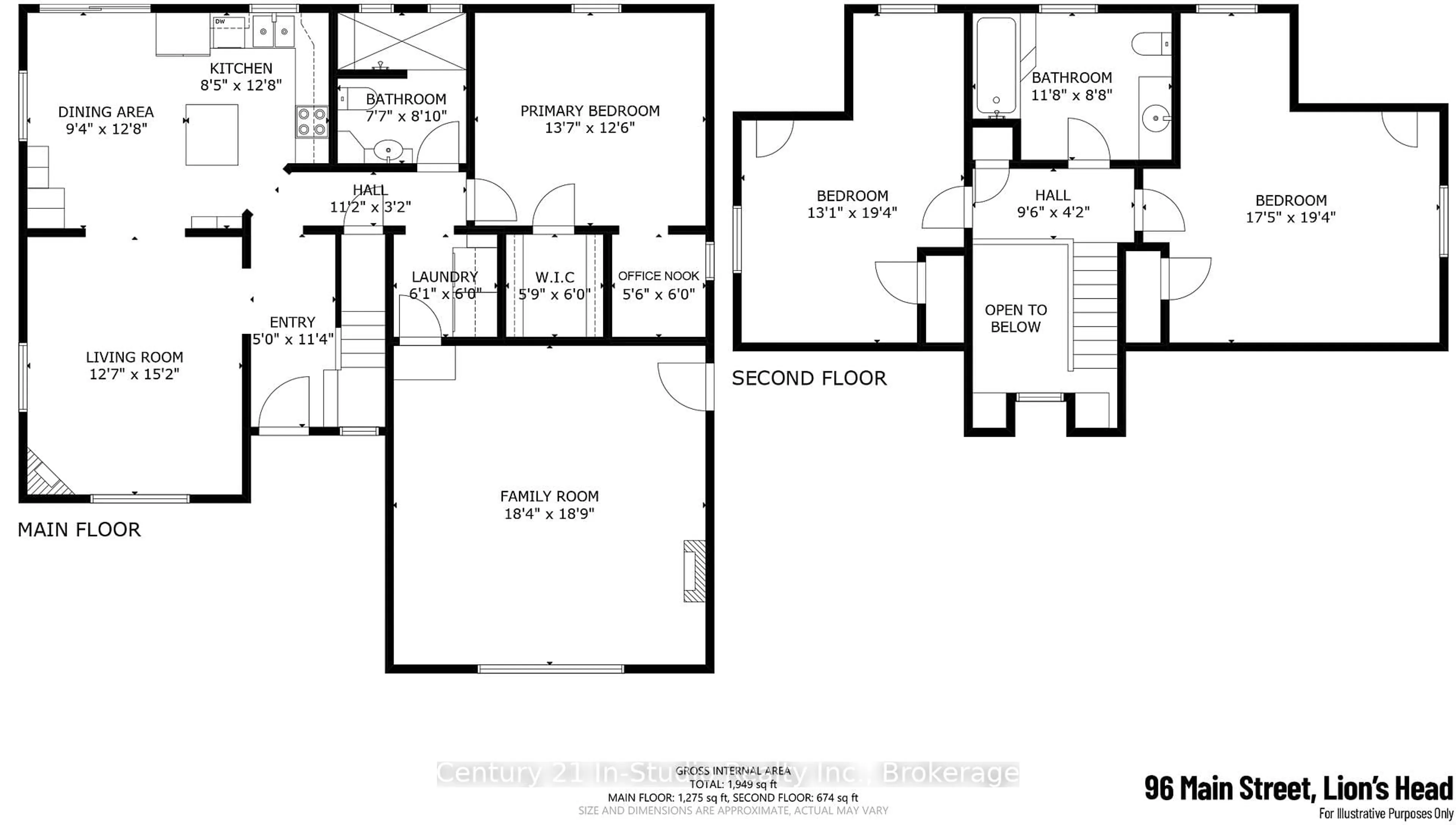 Floor plan for 96 Main St, Northern Bruce Peninsula Ontario N0H 1W0
