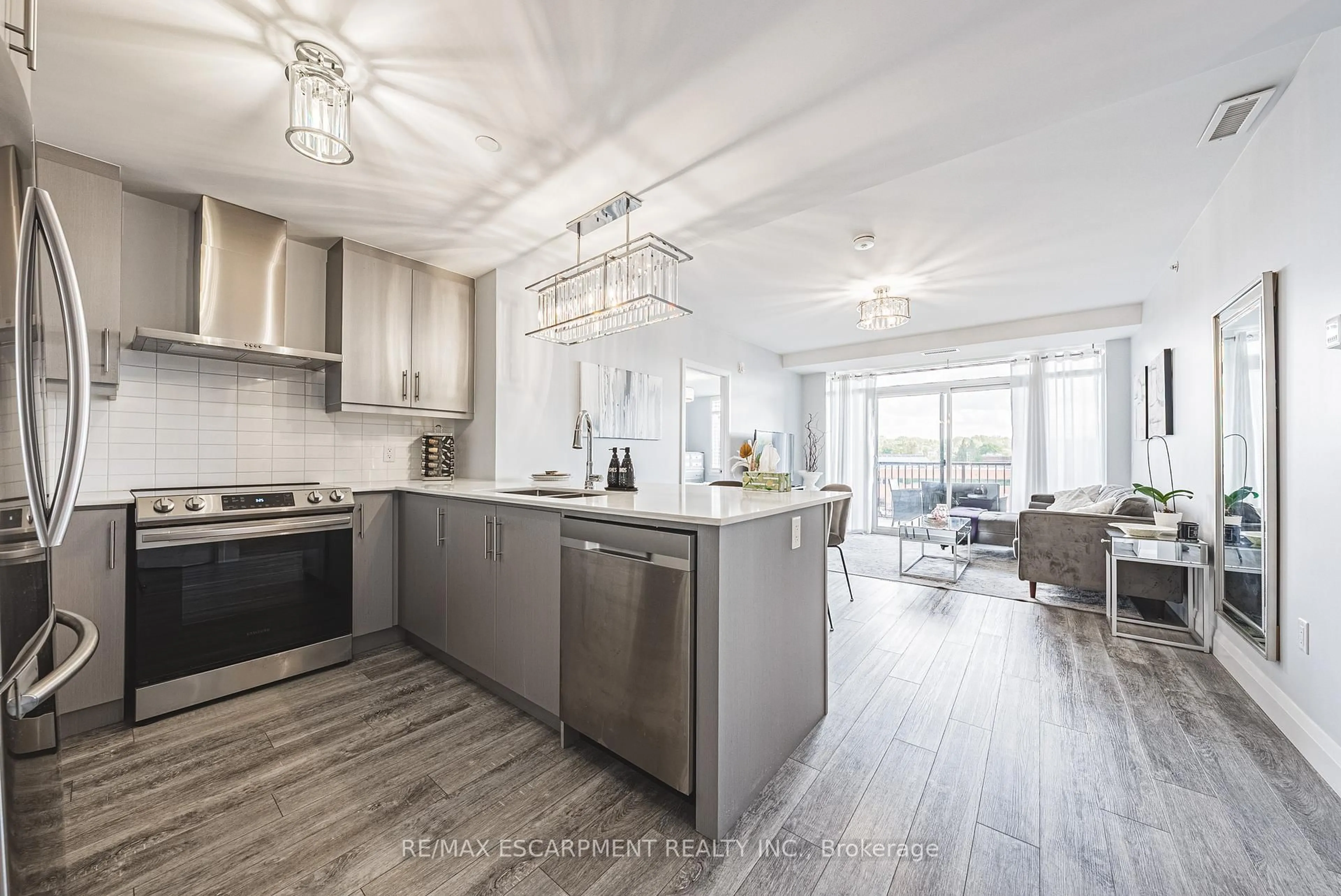 Open concept kitchen, unknown for 1 Redfern Ave #317, Hamilton Ontario L9C 0E6