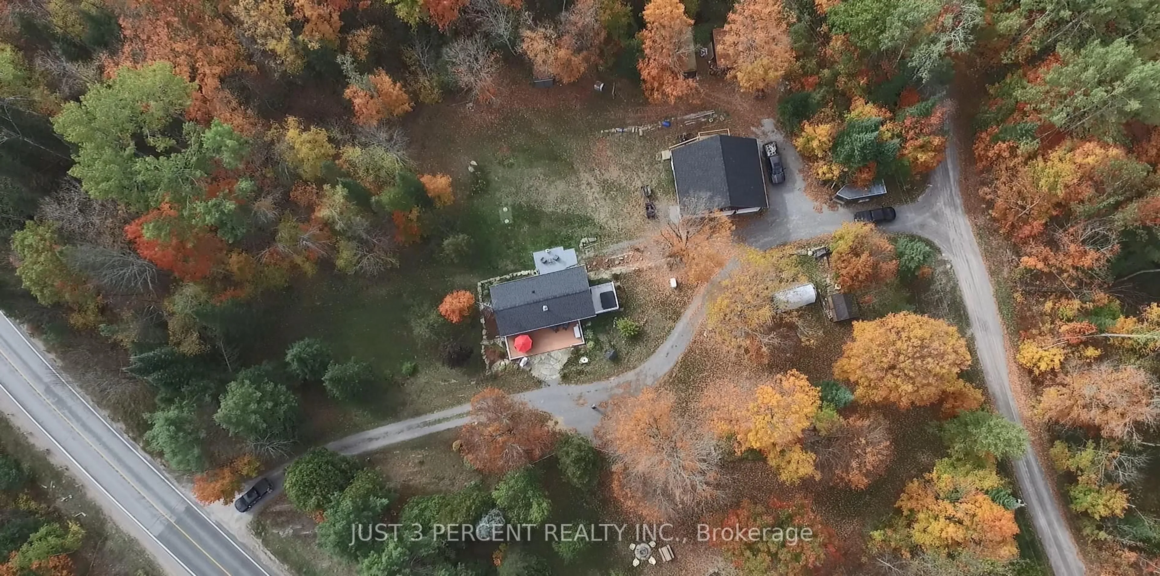 A pic from outside/outdoor area/front of a property/back of a property/a pic from drone, street for 1492 County Rd 620 Rd, North Kawartha Ontario K0L 1A0