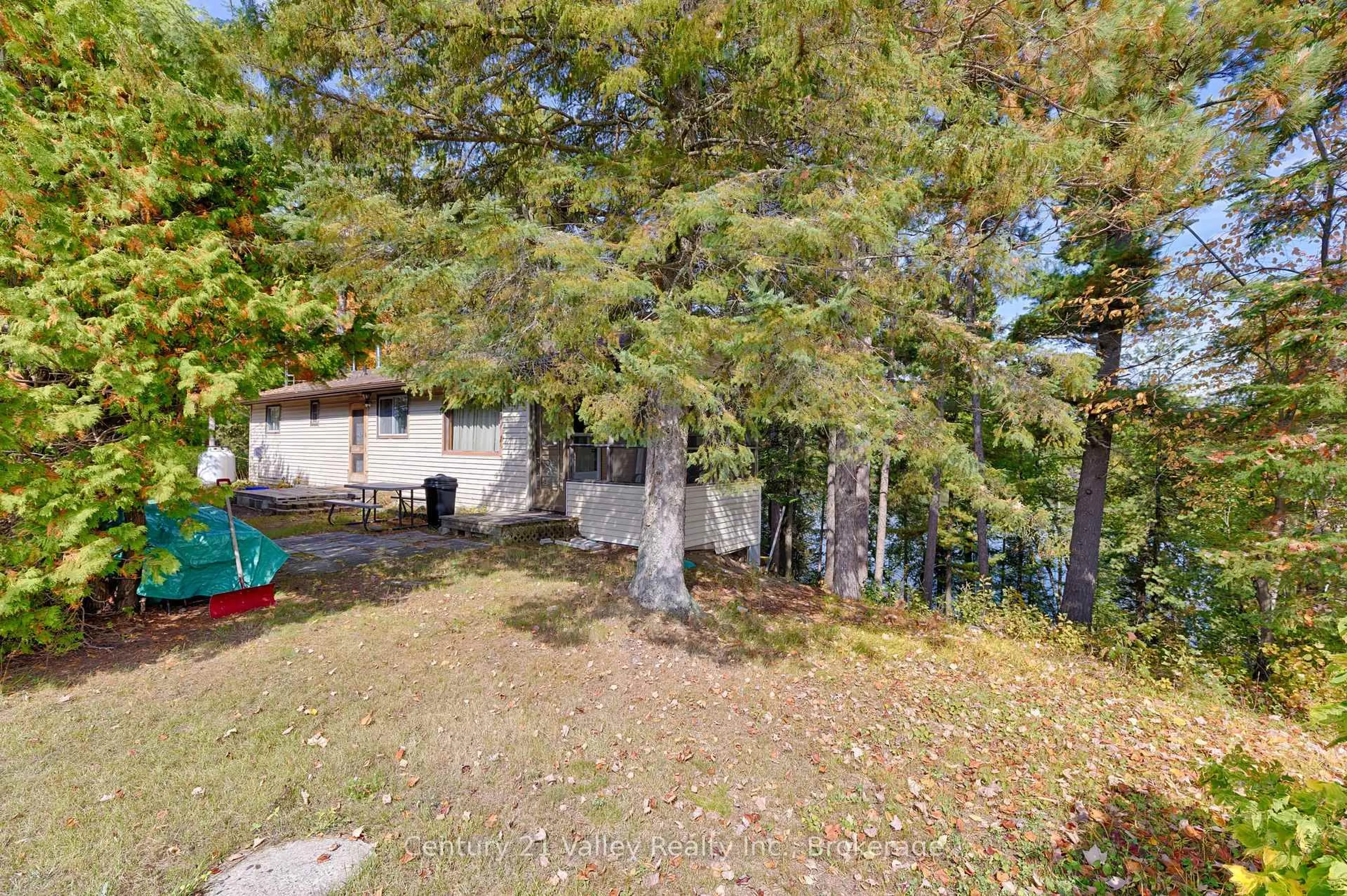 A pic from outside/outdoor area/front of a property/back of a property/a pic from drone, water/lake/river/ocean view for 107 Logan Lane, Haley Station Ontario K0J 1Y0