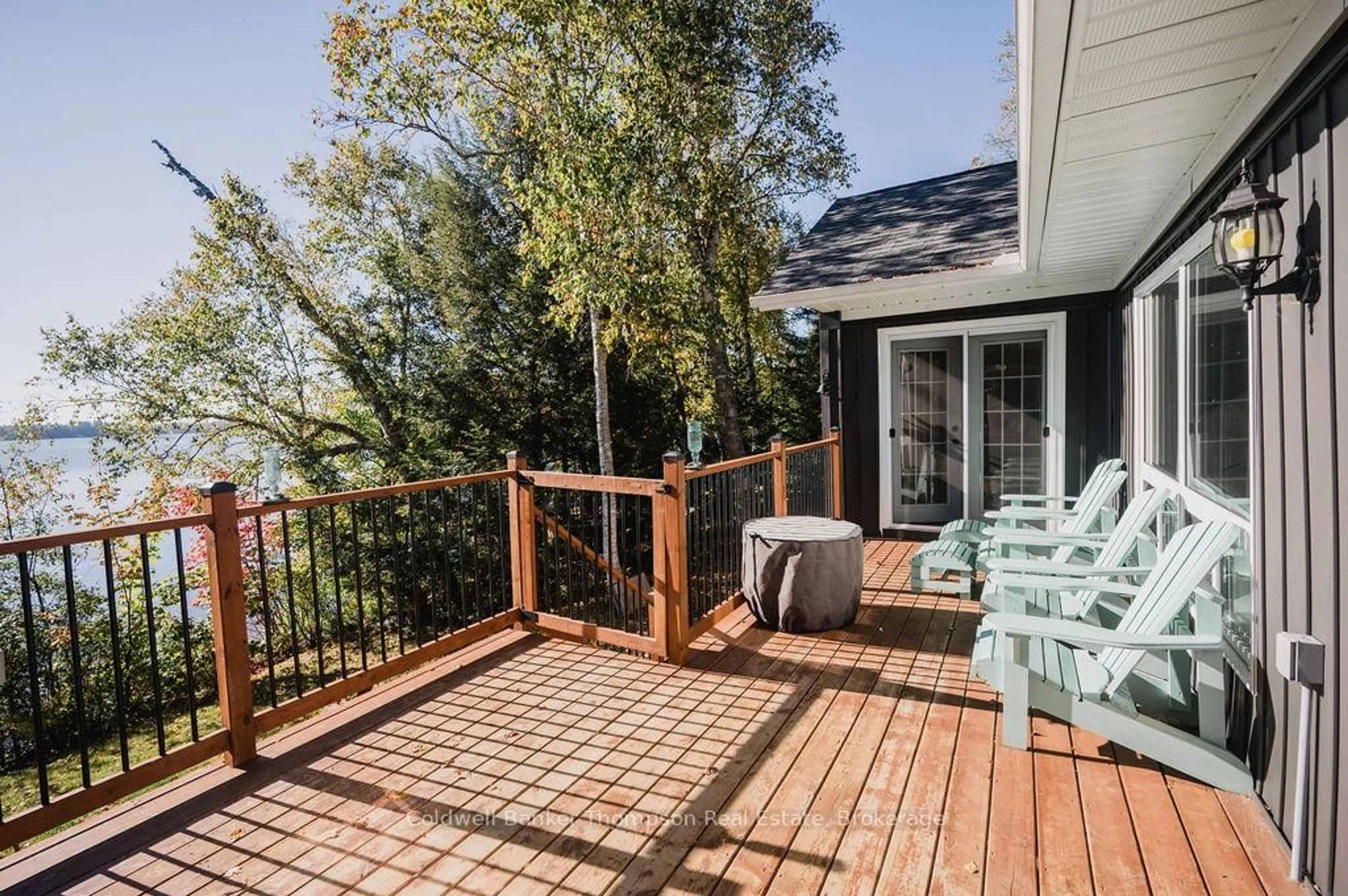 Patio, water/lake/river/ocean view for 47 Machar Cres, Machar Ontario P0A 1X0