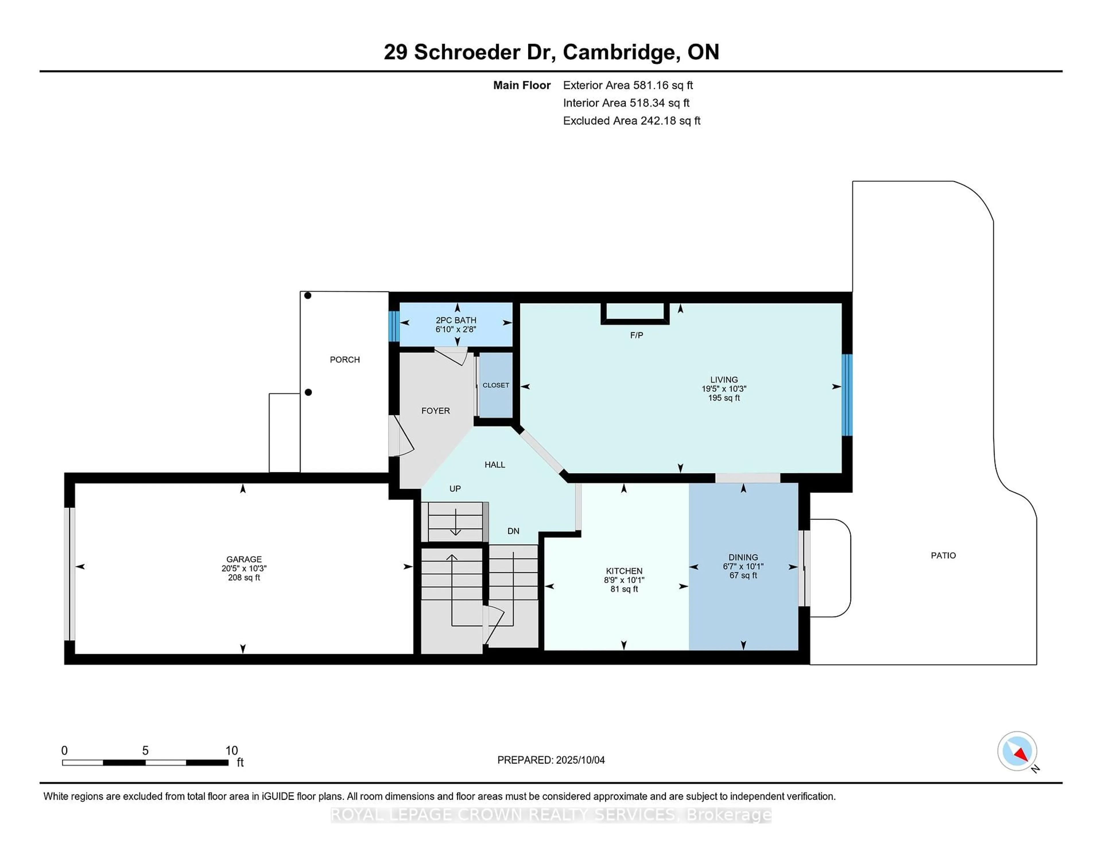 Floor plan for 29 Schroeder Dr, Cambridge Ontario N1P 1B7