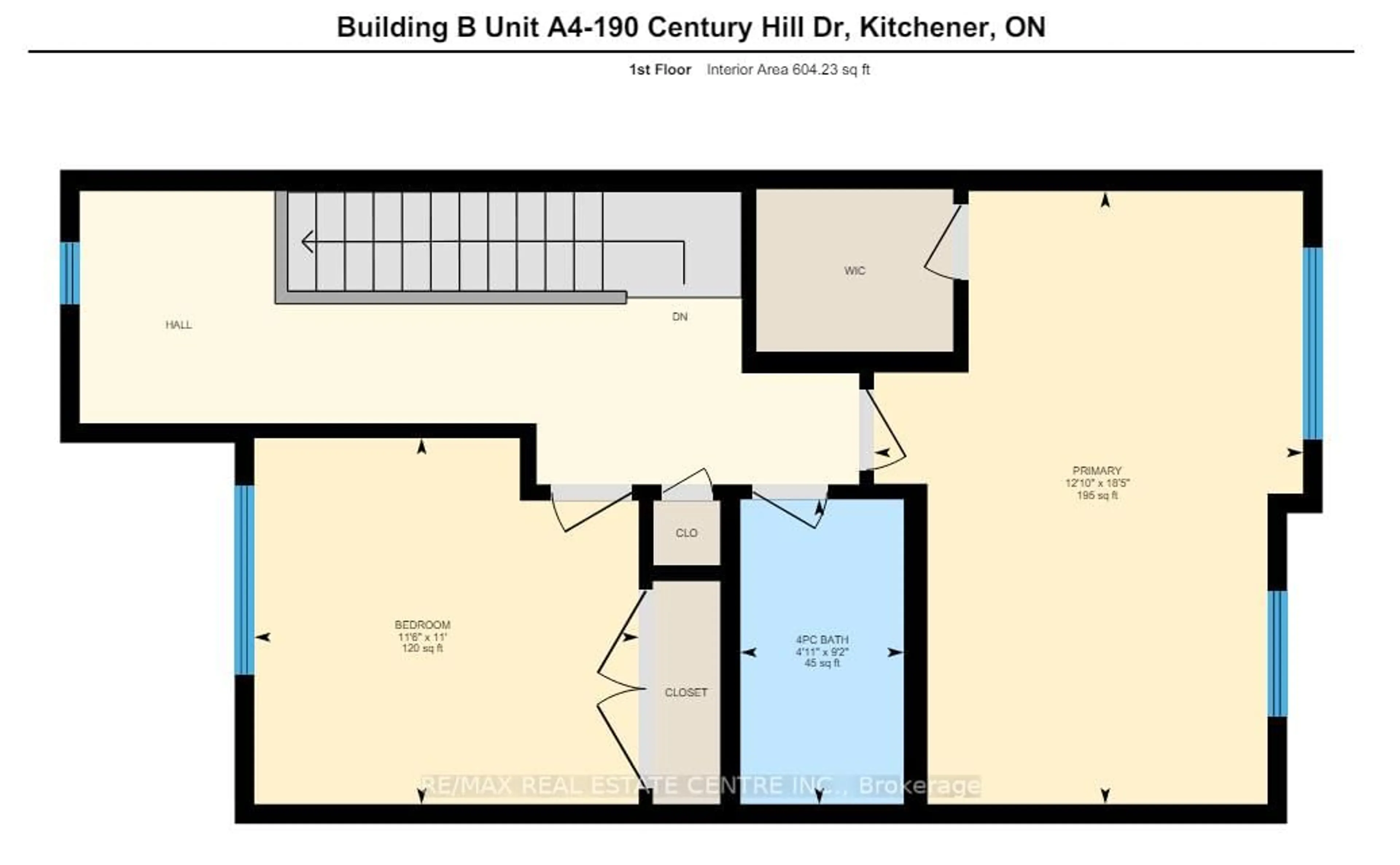 Floor plan for 190 Century Hill Dr #6, Kitchener Ontario N2E 0G9
