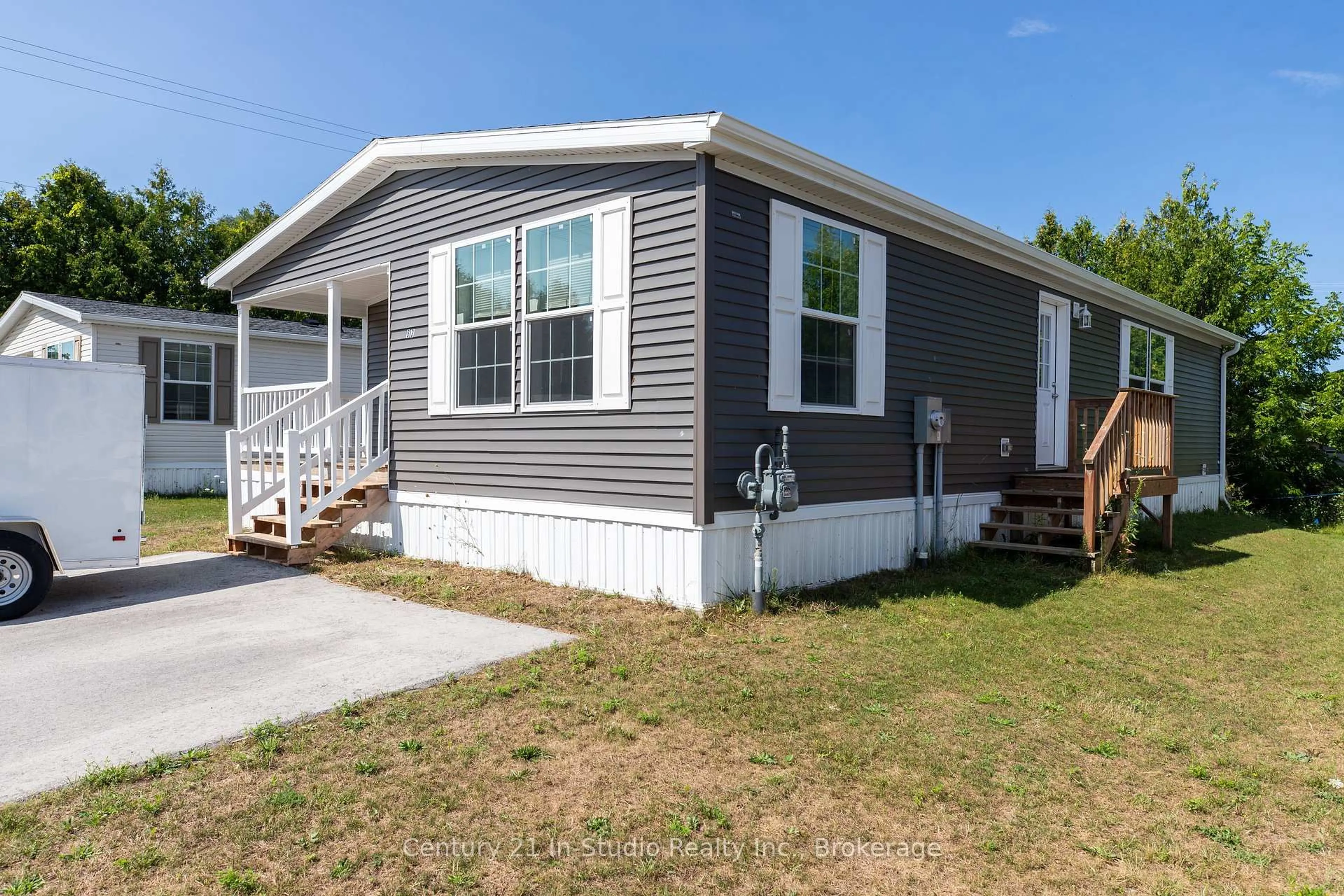 Home with vinyl exterior material, street for 332 Concession 6 #63, Saugeen Shores Ontario N0H 2C7
