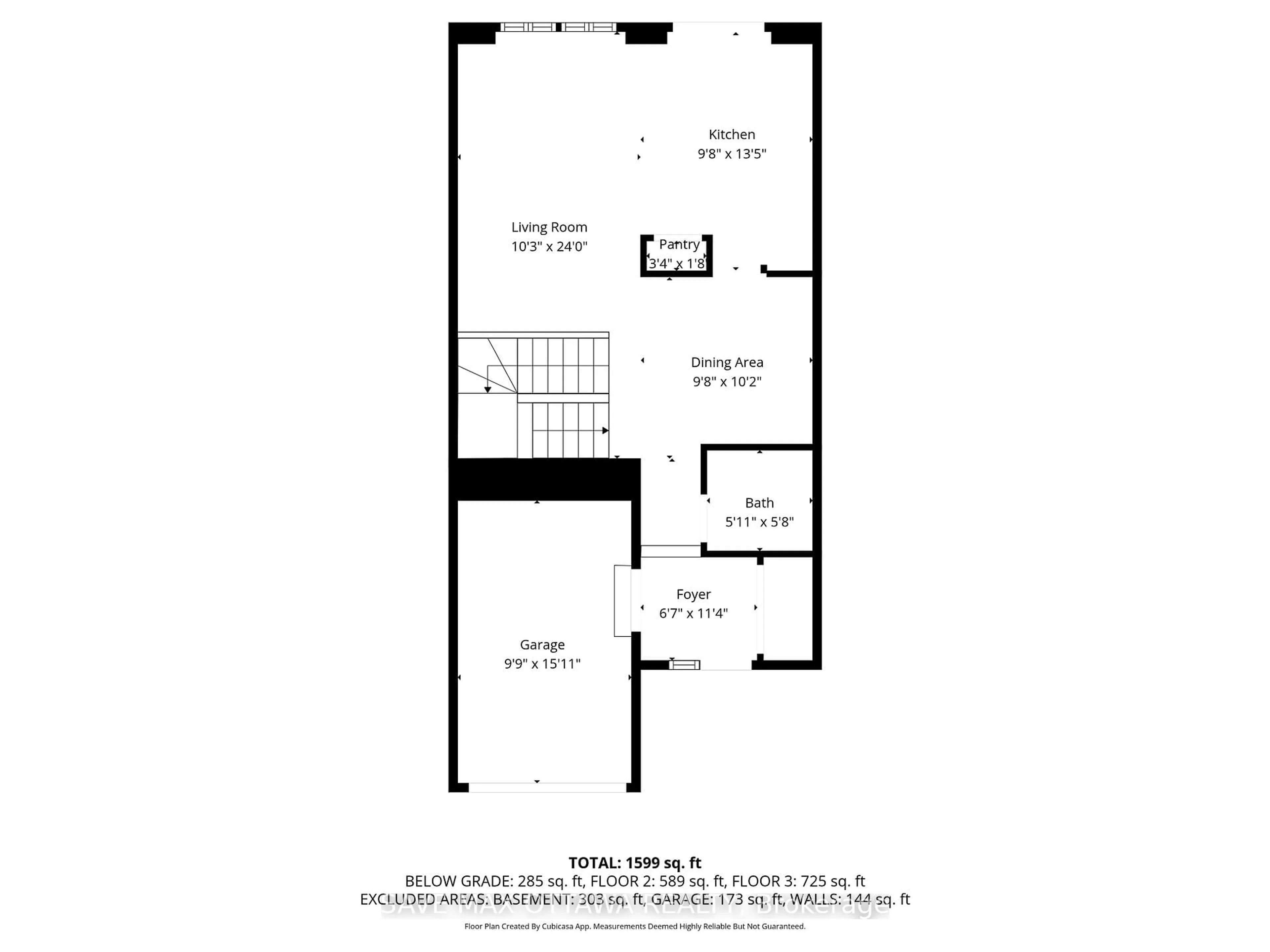 Floor plan for 629 Lauraleaf Cres, Ottawa Ontario K2J 6G9