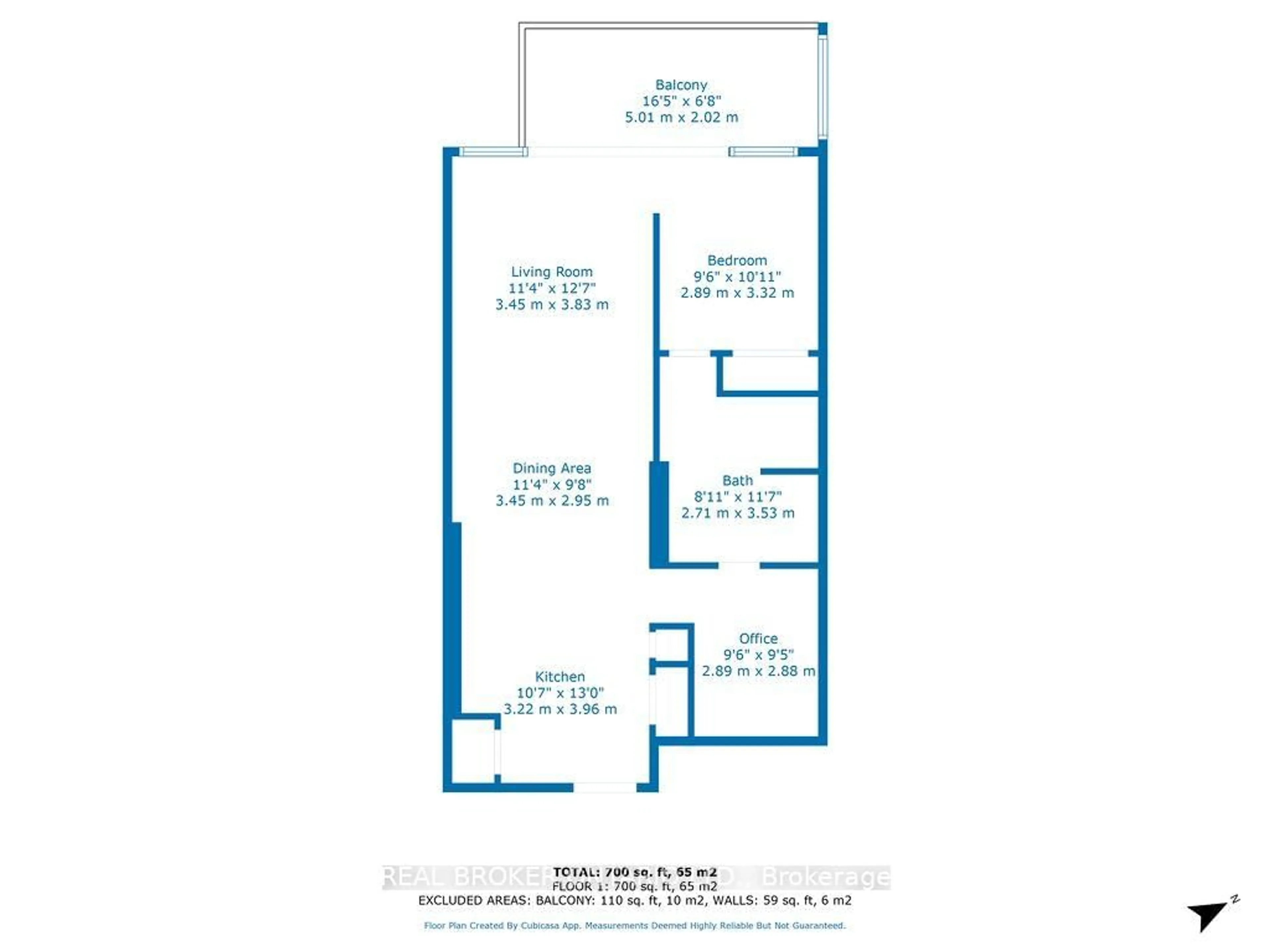 Floor plan for 224 Lyon St #1111, Ottawa Ontario K1R 0C1