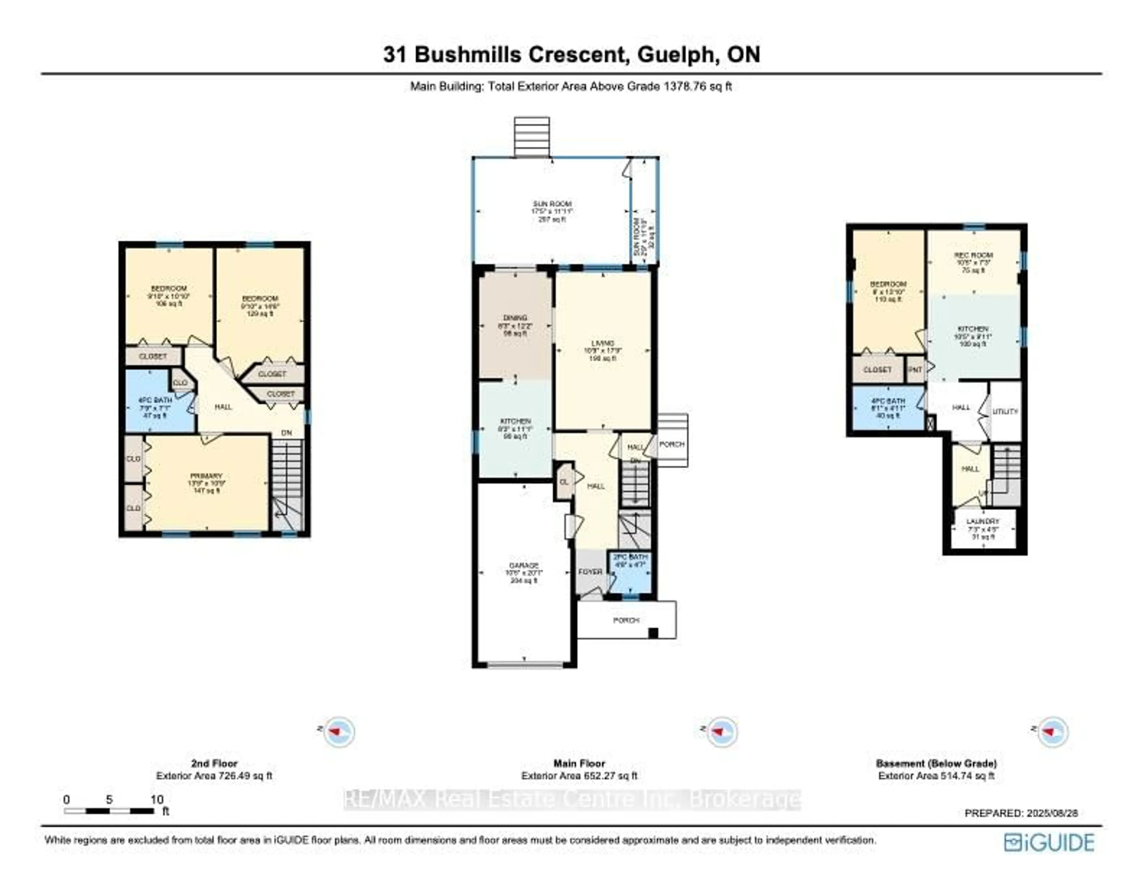 Floor plan for 31 Bushmills Cres, Guelph Ontario N1K 1T6