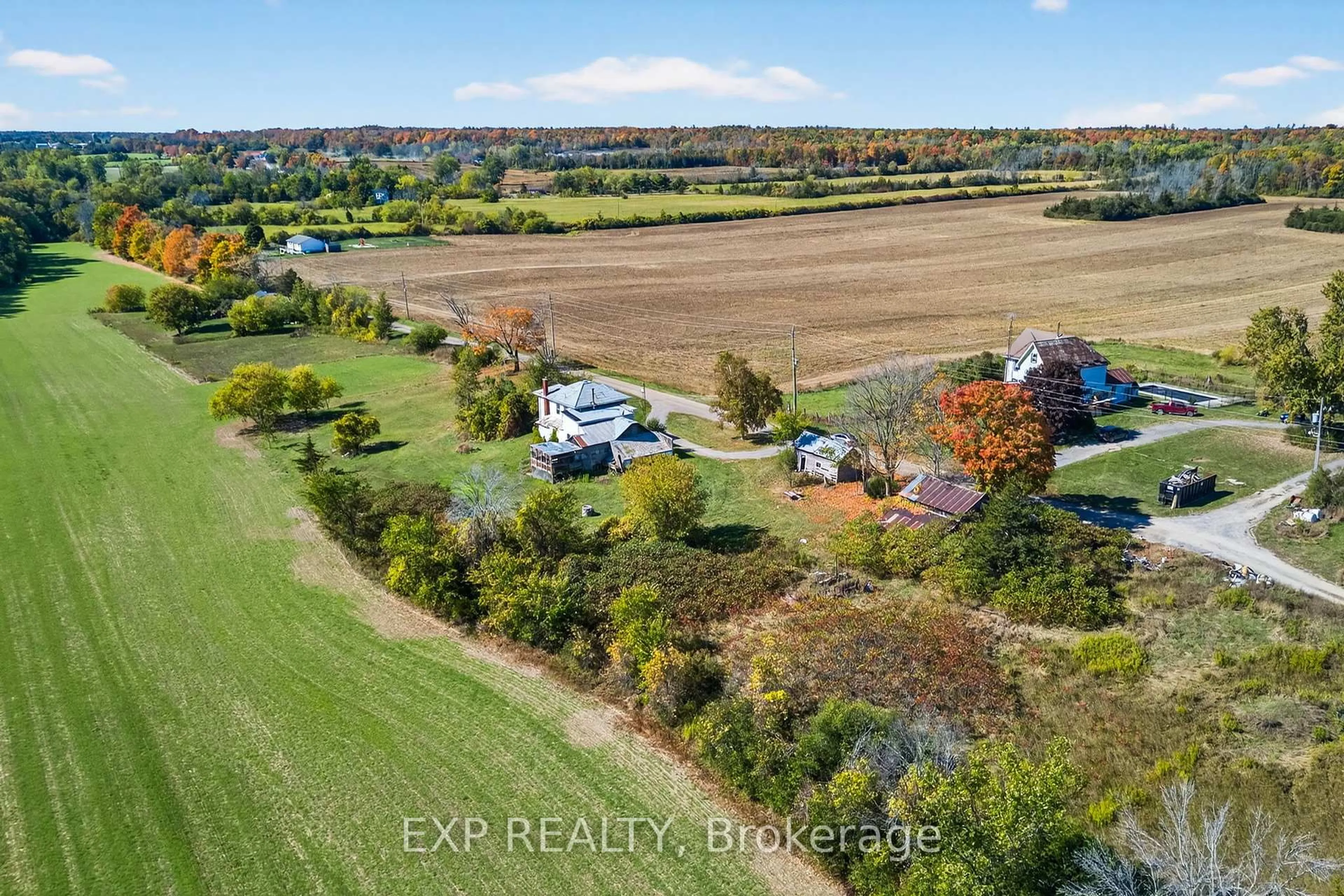 A pic from outside/outdoor area/front of a property/back of a property/a pic from drone, water/lake/river/ocean view for 148 Spencer Rd, Prince Edward County Ontario K8N 4Z1