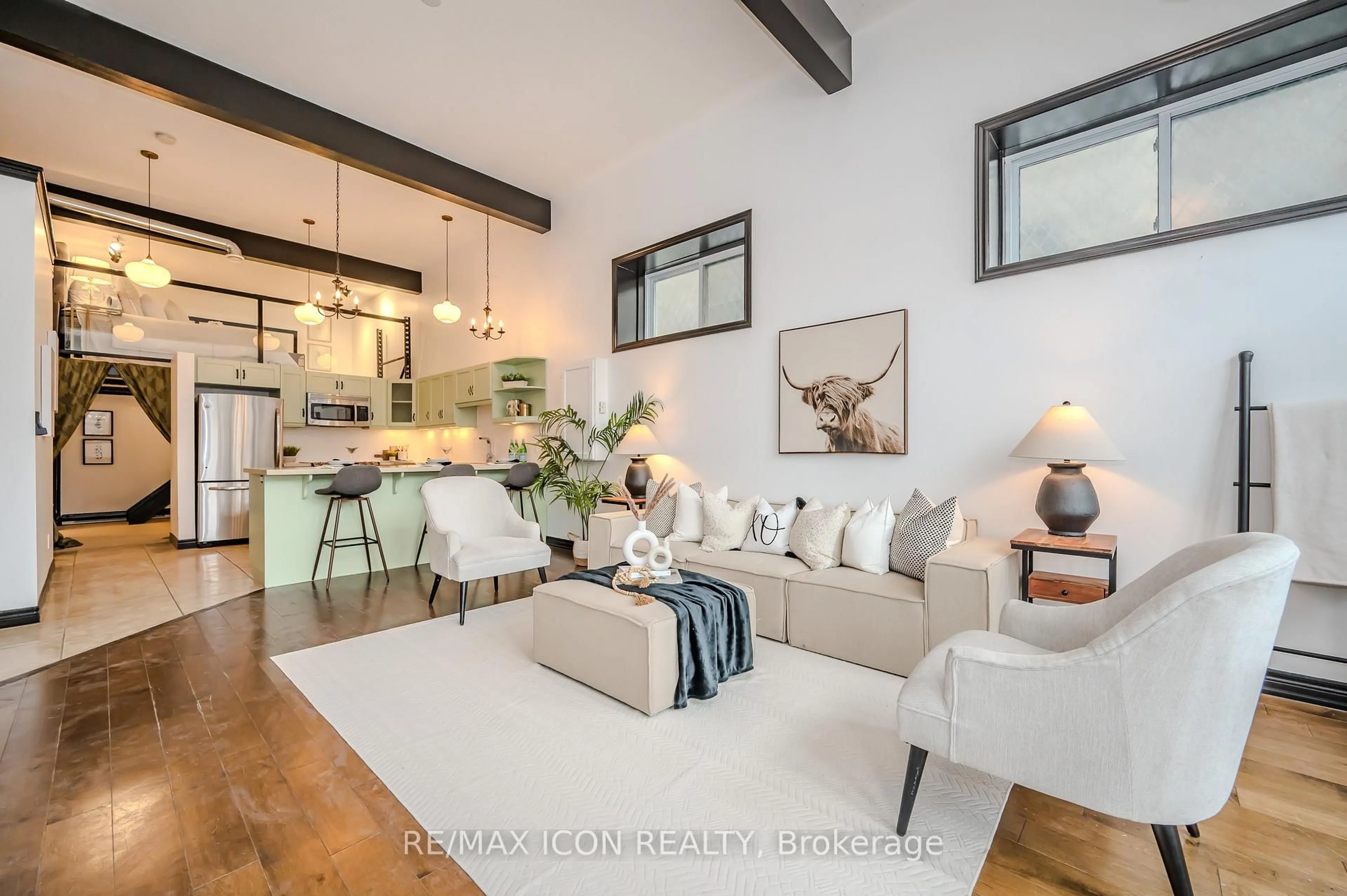 Living room with furniture, unknown for 76B Cardigan St #n/a, Guelph Ontario N1H 0A4