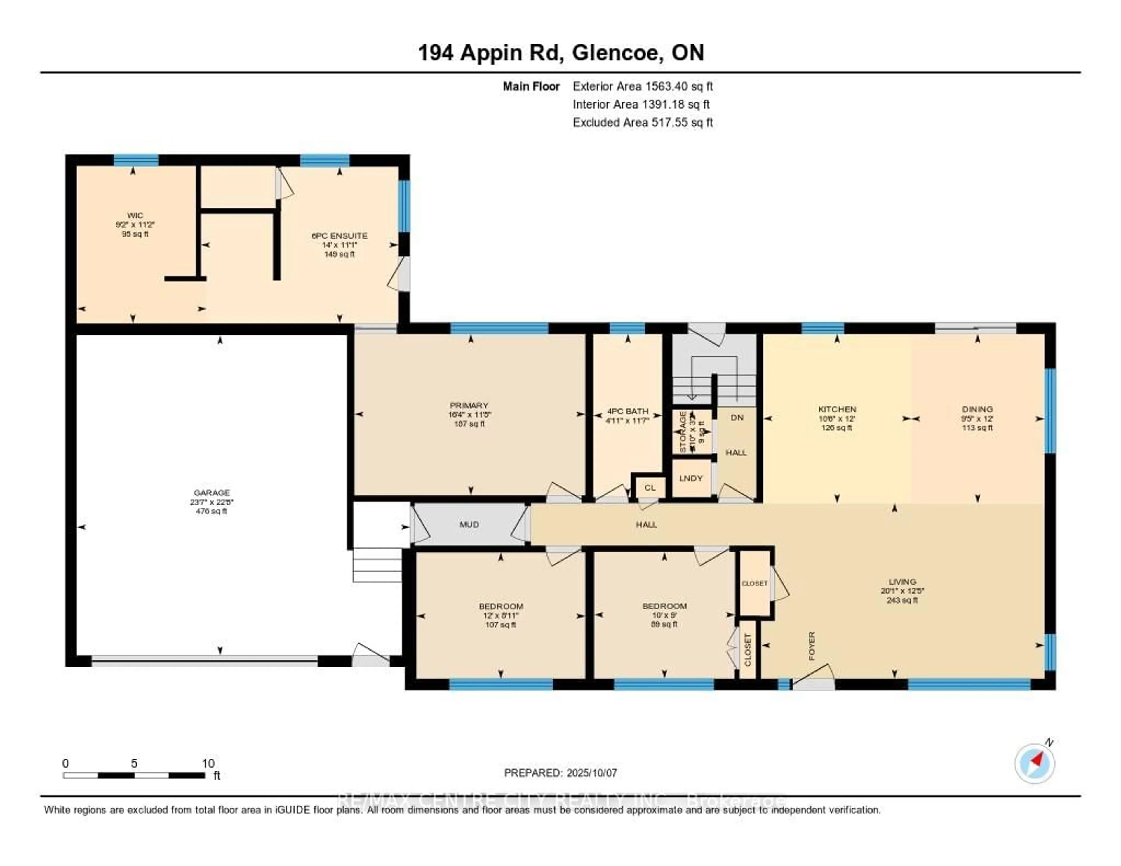 Floor plan for 194 Appin Rd, Southwest Middlesex Ontario N0L 1M0
