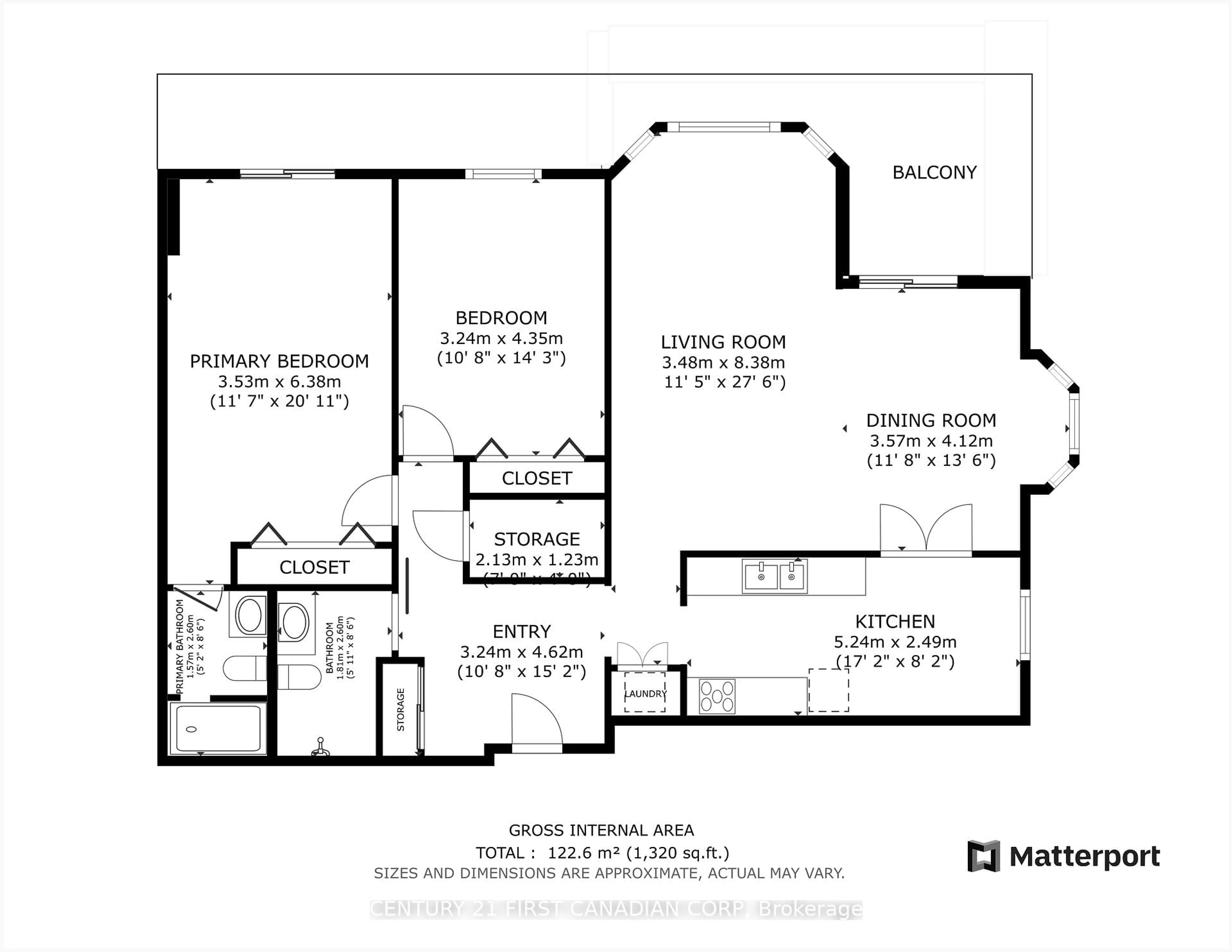 Floor plan for 1180 Commissioners Rd #210, London South Ontario N6K 4J2