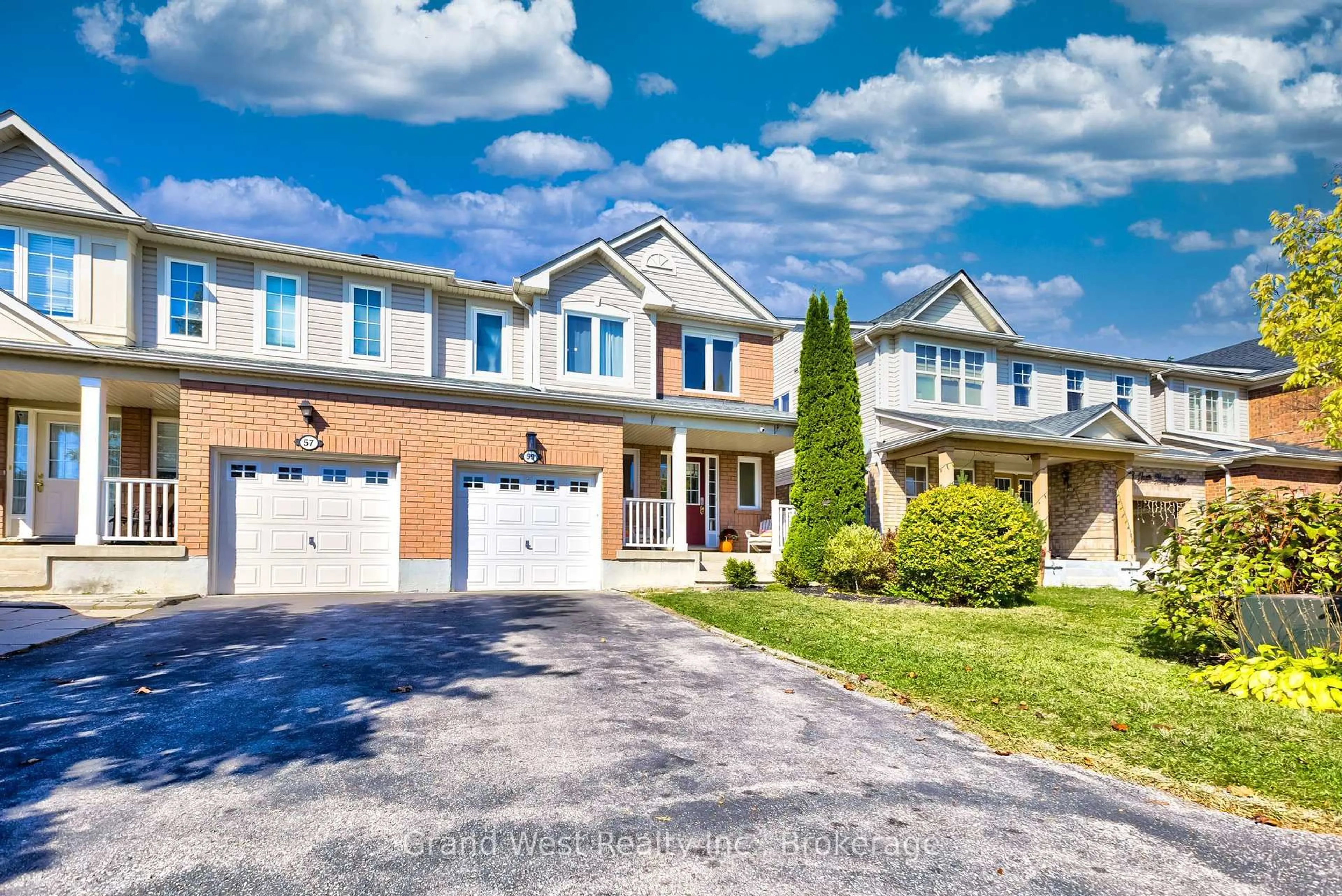 Home with brick exterior material, street for 59 Garth Massey Dr, Cambridge Ontario N1T 2G8