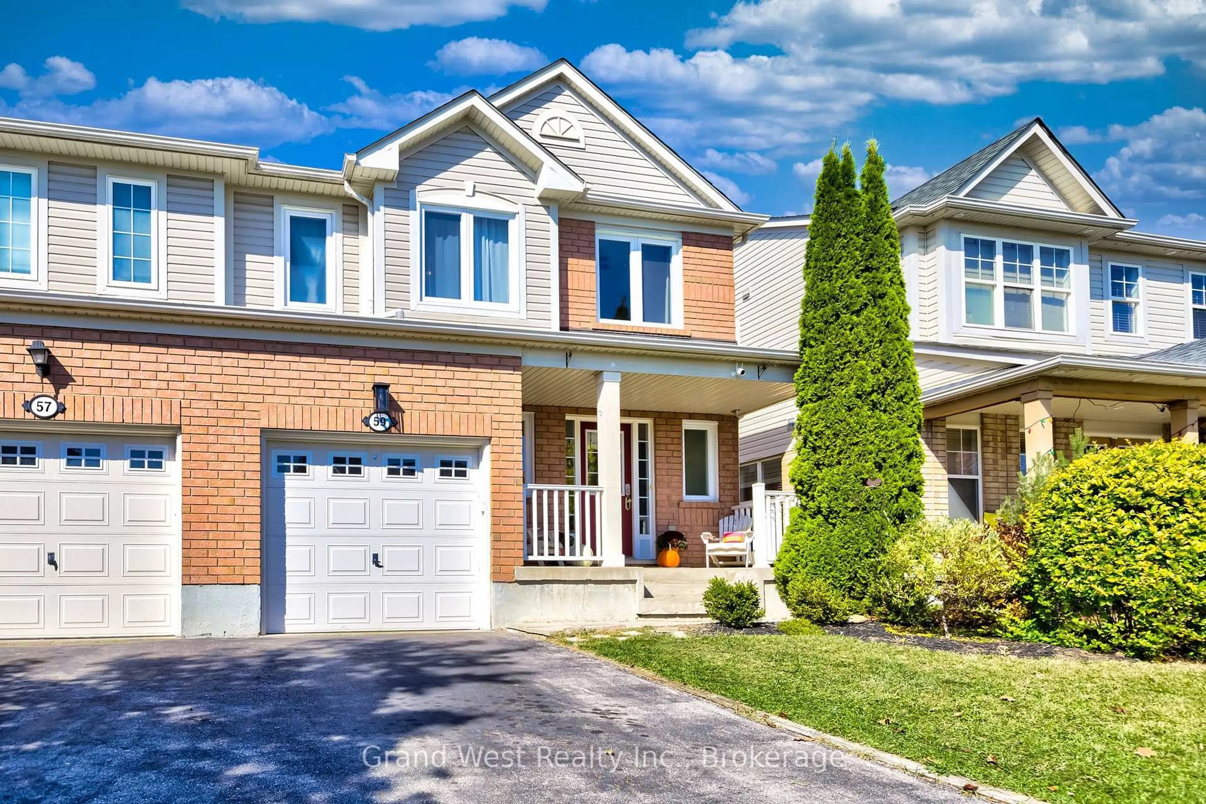 Home with brick exterior material, street for 59 Garth Massey Dr, Cambridge Ontario N1T 2G8