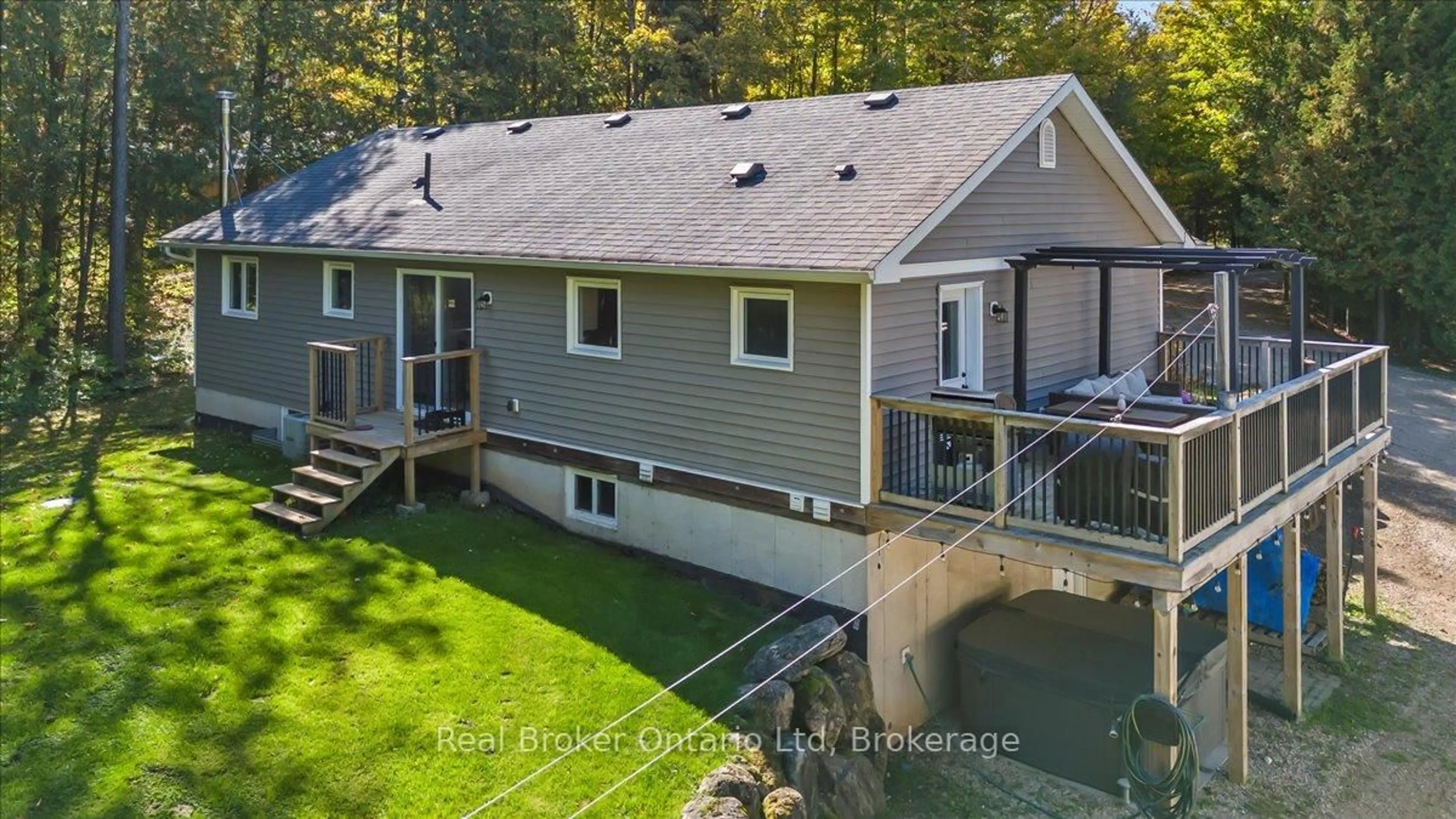 A pic from outside/outdoor area/front of a property/back of a property/a pic from drone, water/lake/river/ocean view for 596321 Concession 10 Concession, Chatsworth Ontario N0H 1R0