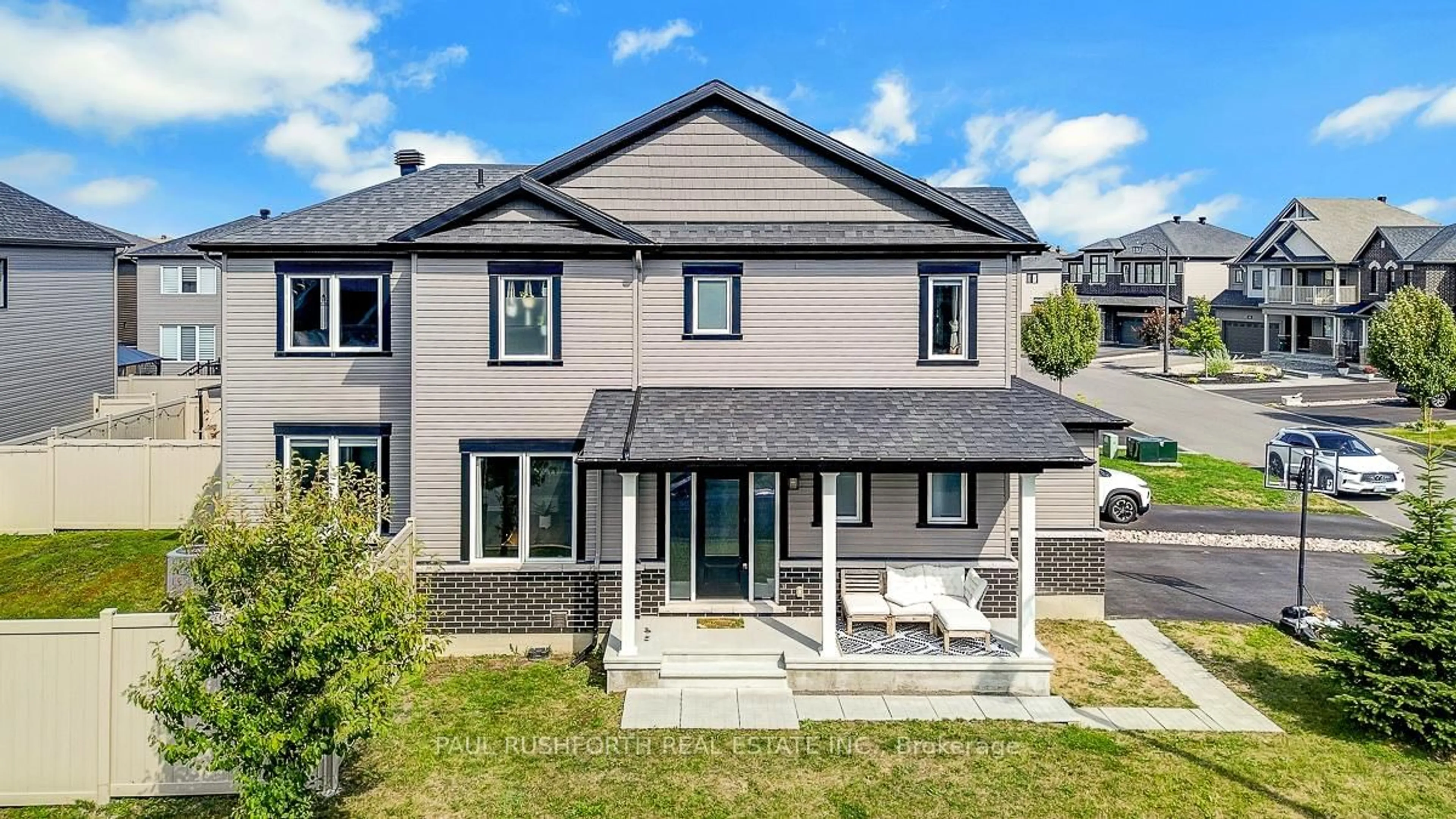 Home with vinyl exterior material, street for 245 Aquarium Ave, Ottawa Ontario K4A 1L2