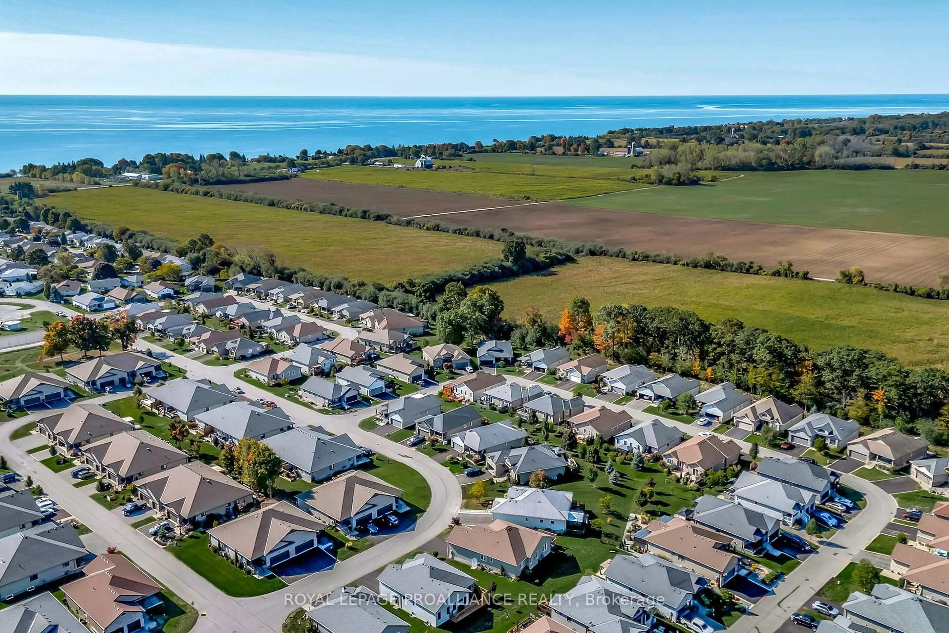 A pic from outside/outdoor area/front of a property/back of a property/a pic from drone, water/lake/river/ocean view for 10 Conger Dr, Prince Edward County Ontario K0K 3L0