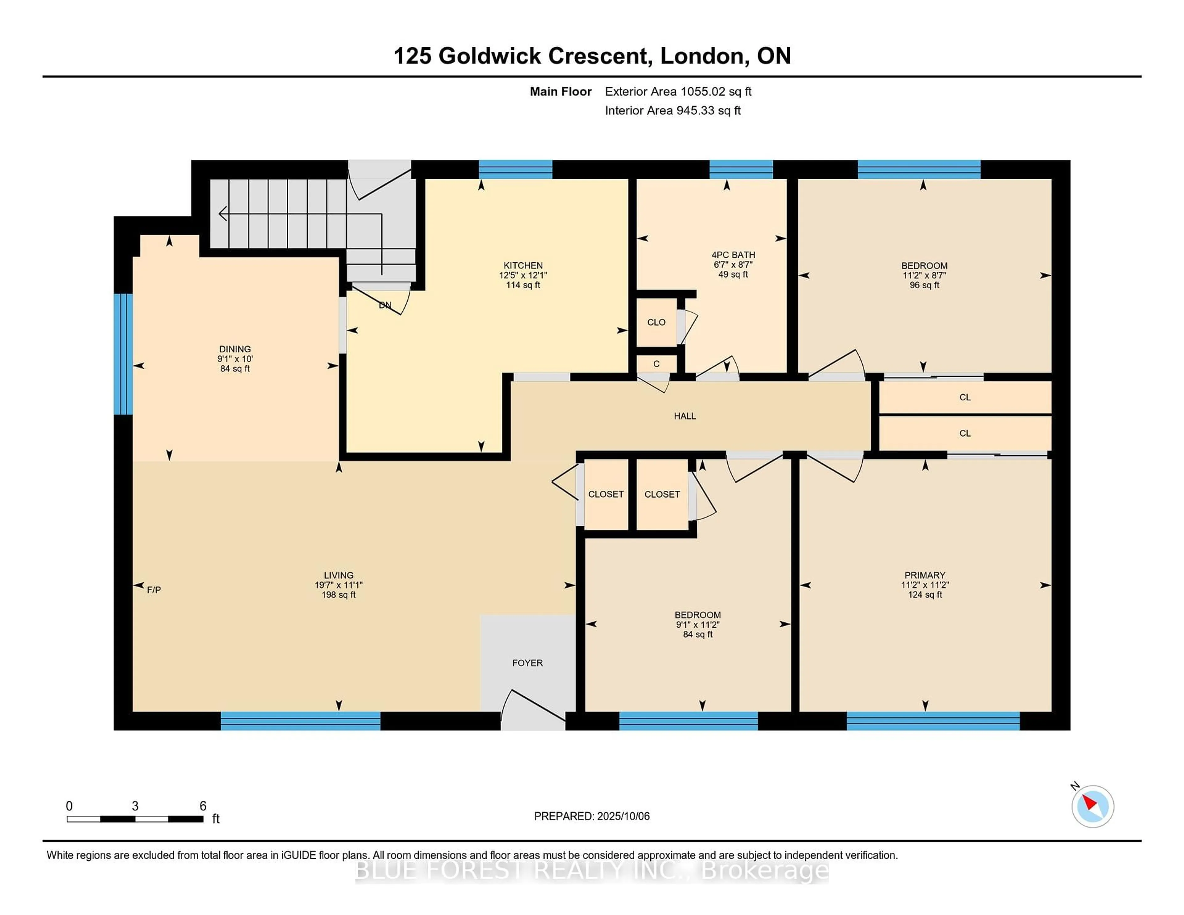 Floor plan for 125 Goldwick Cres, London East Ontario N5V 2K9