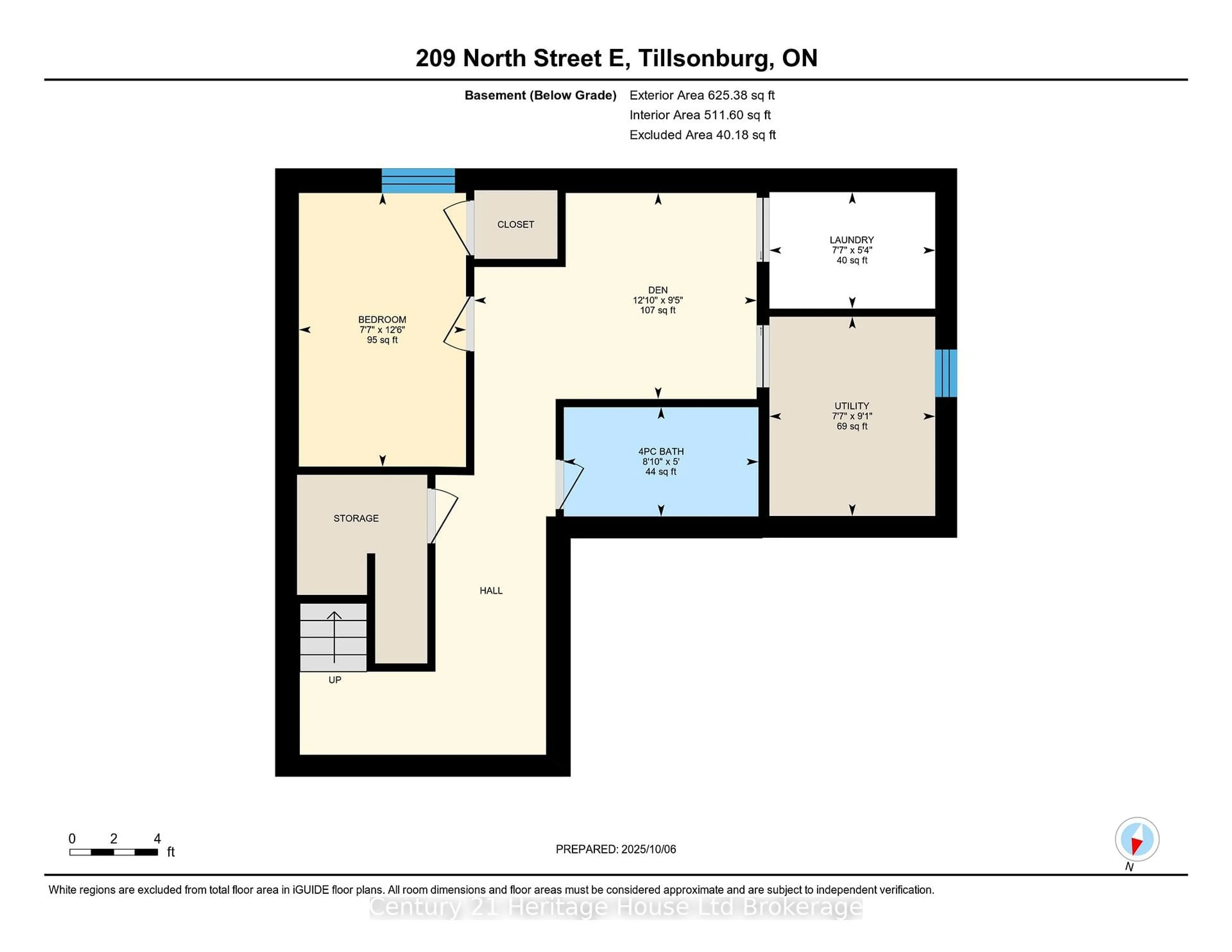 Floor plan for 209 North St, Tillsonburg Ontario N4G 1B8