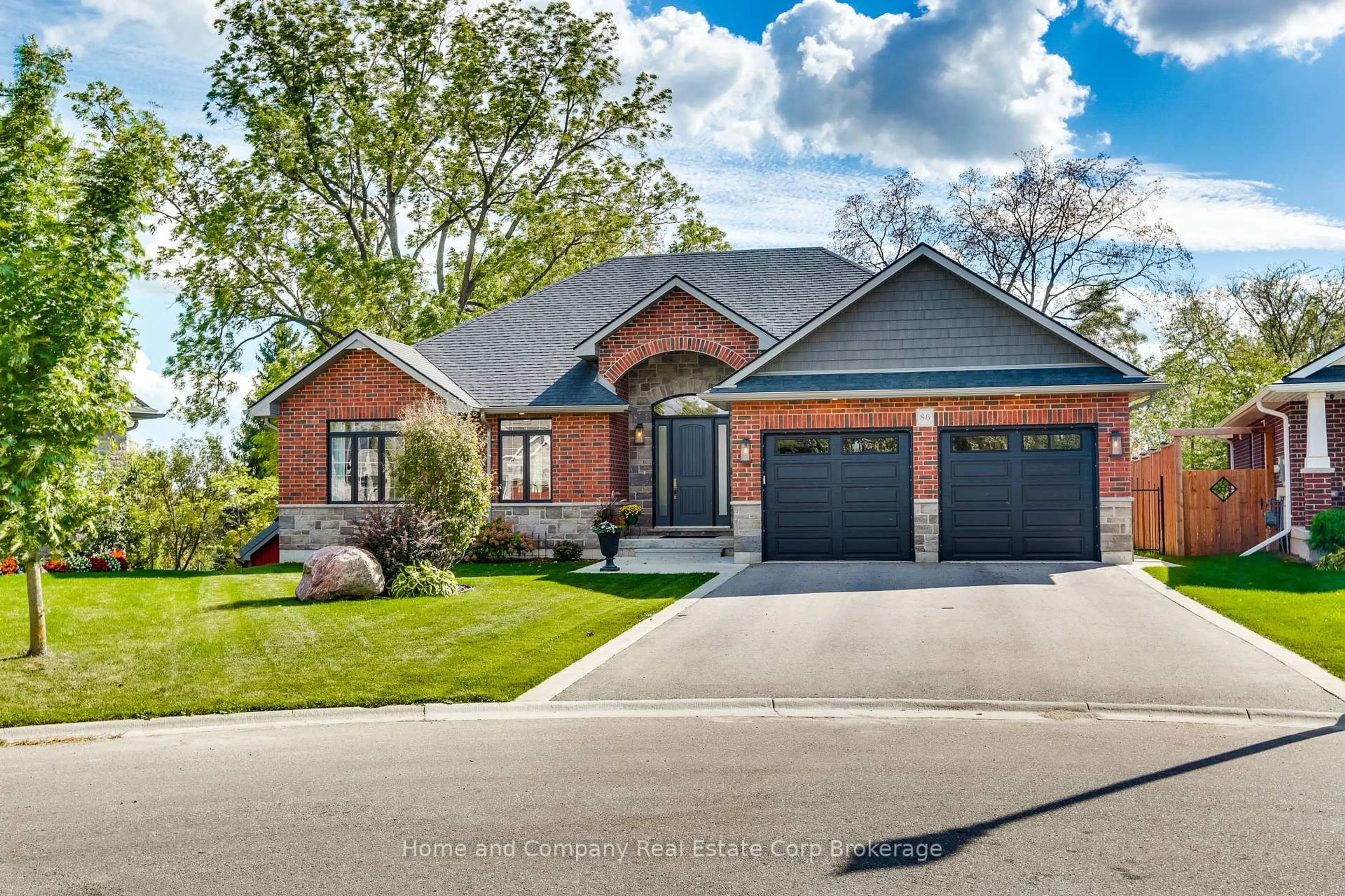 Home with brick exterior material, street for 86 Wilson Crt, St. Marys Ontario N4X 0B6