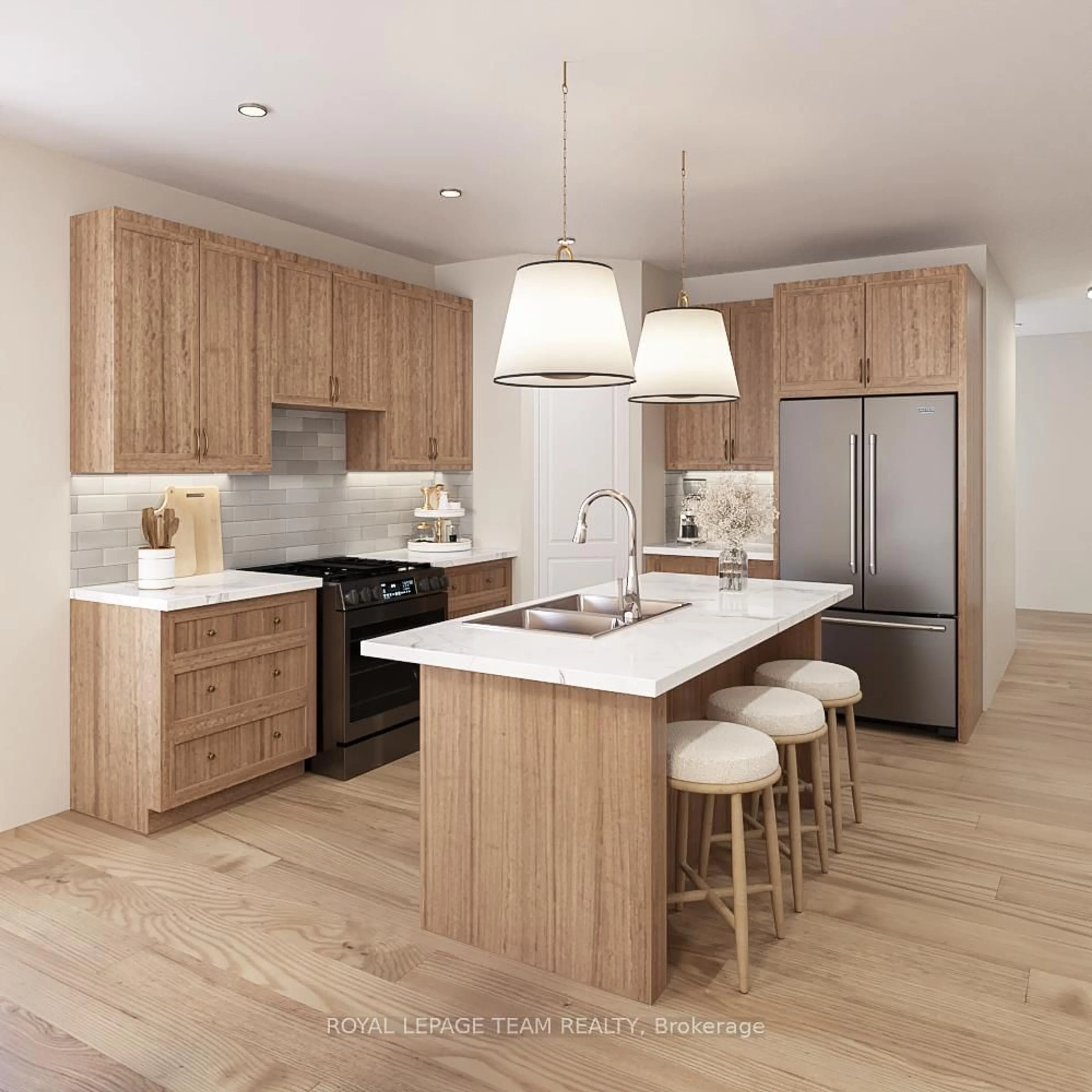 Contemporary kitchen, wood/laminate floor for 1156 POTTER Dr, Brockville Ontario K2V 6X7