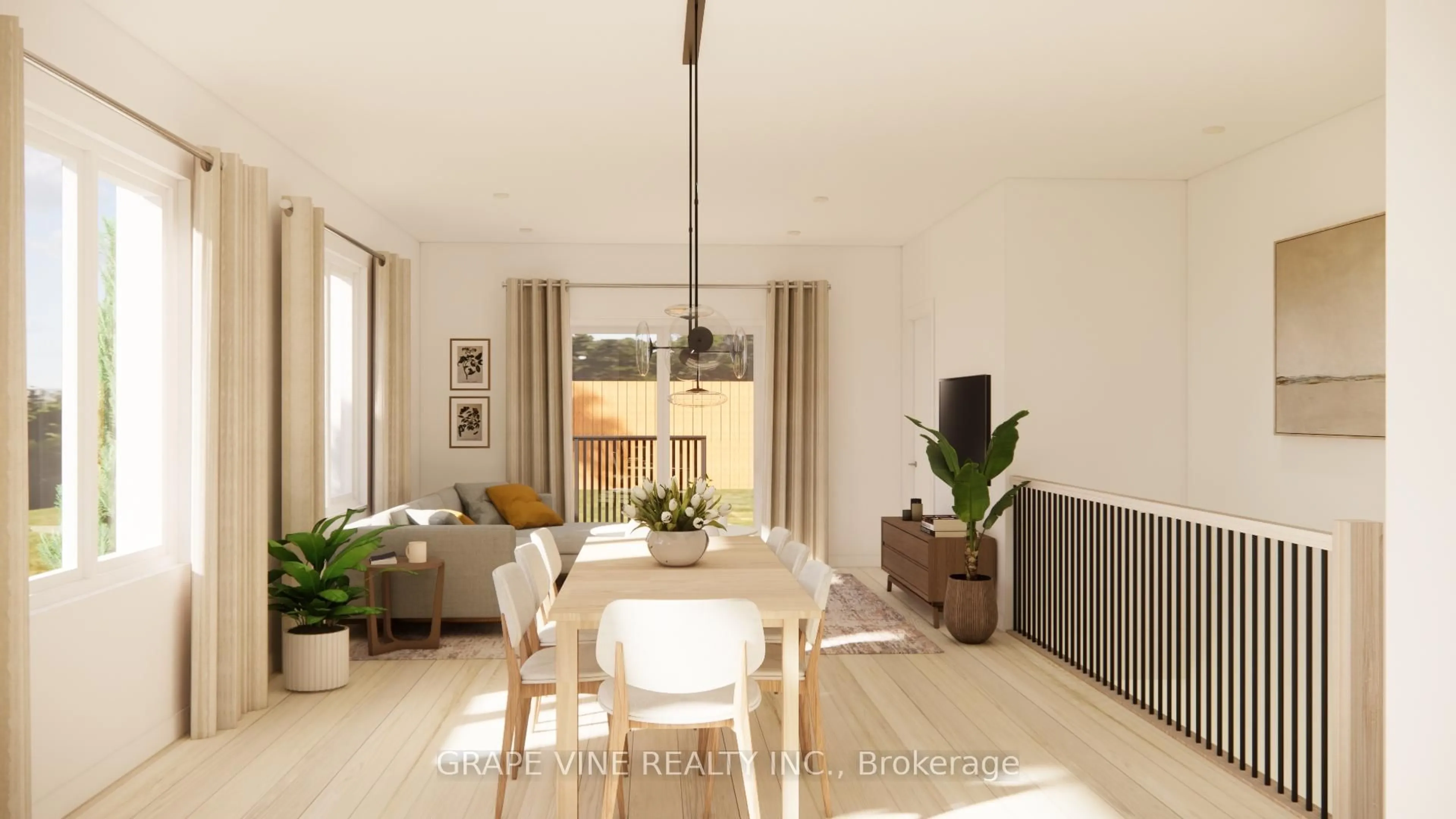 Dining room, wood/laminate floor for 131 Royal Gala Dr, Brighton Ontario K0K 1H0