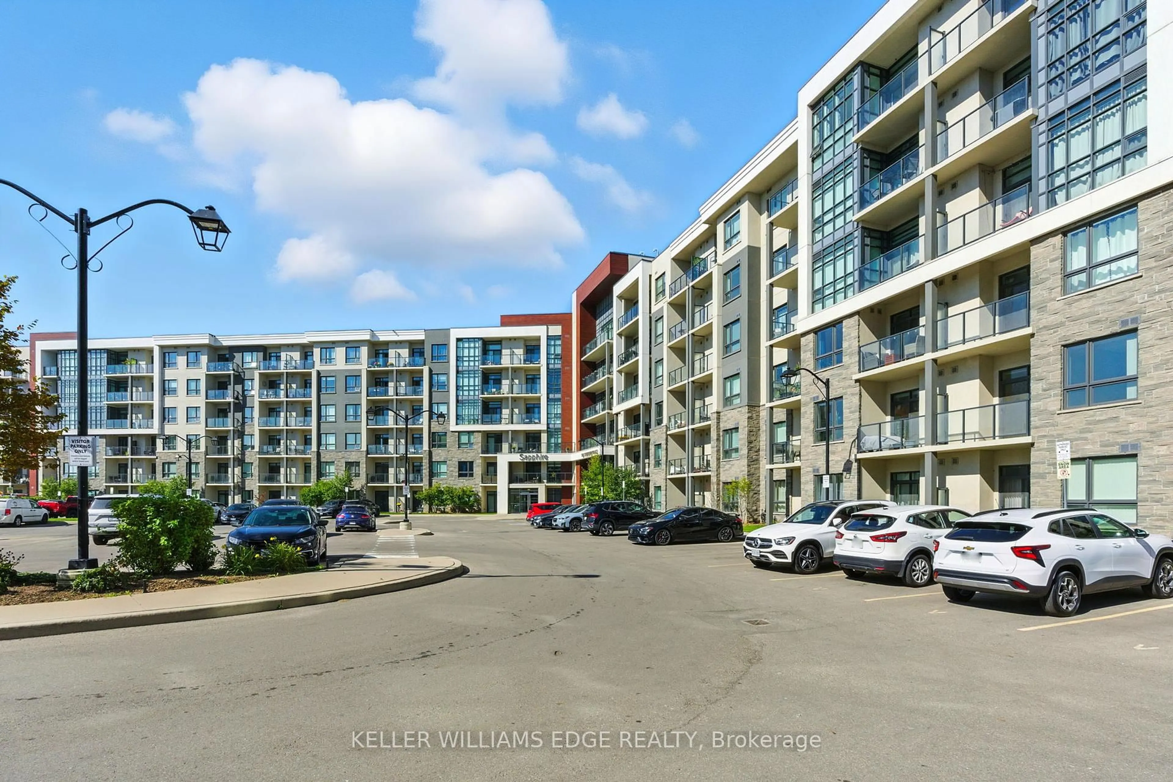 A pic from outside/outdoor area/front of a property/back of a property/a pic from drone, street for 125 Shoreview Pl #338, Hamilton Ontario L8E 6G4