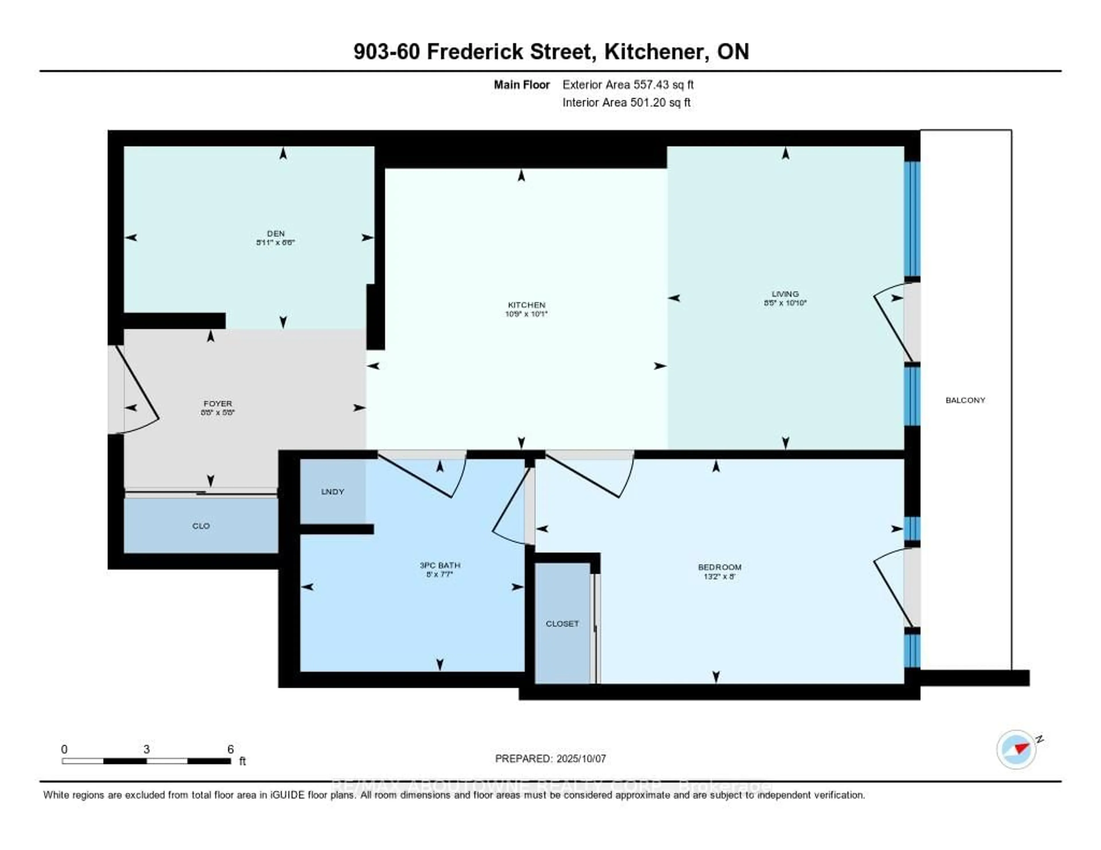 Floor plan for 60 Frederick St #903, Kitchener Ontario N2H 0C7