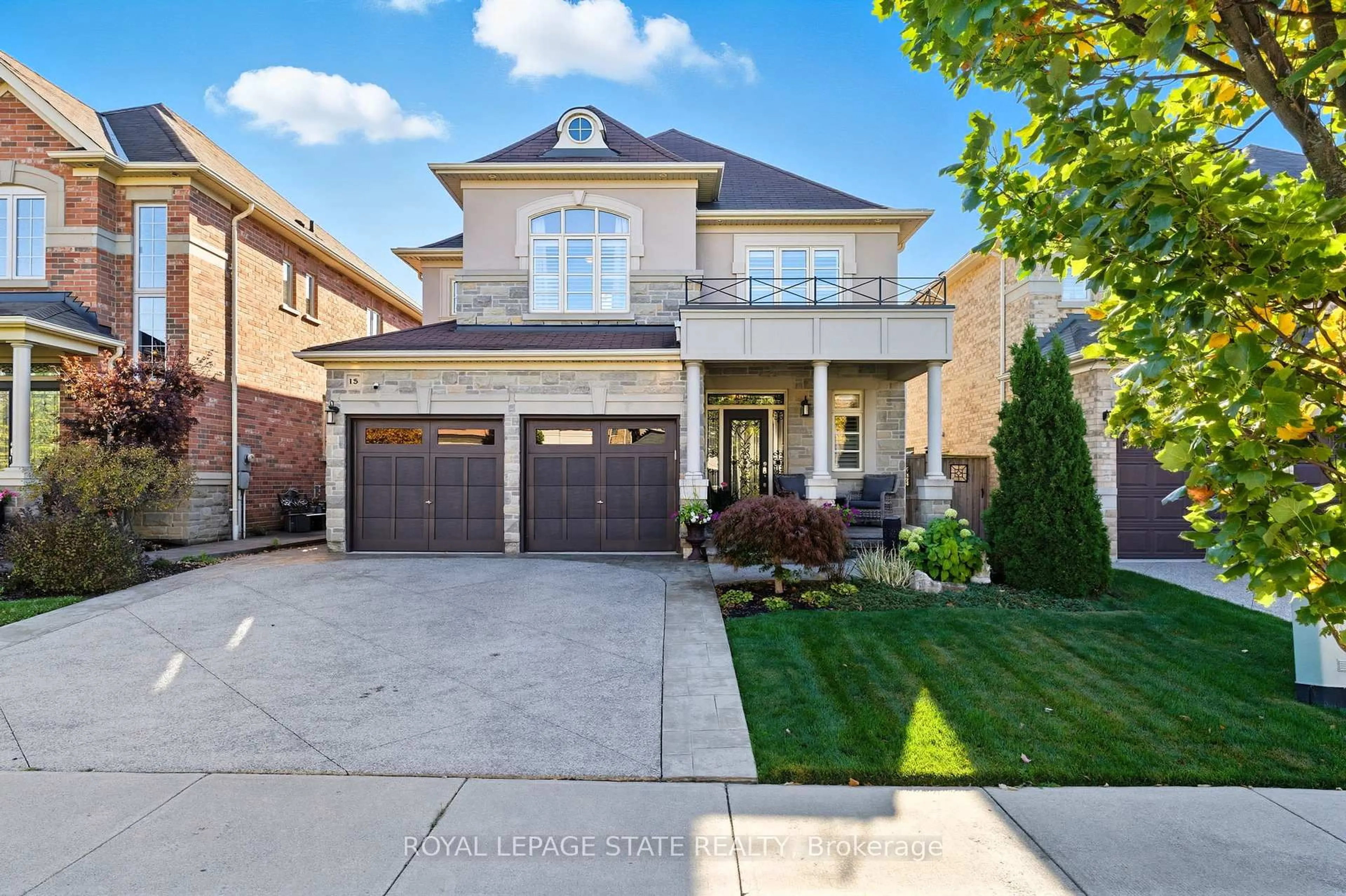 Home with brick exterior material, street for 15 Morning Mist Dr, Hamilton Ontario L9B 0E5