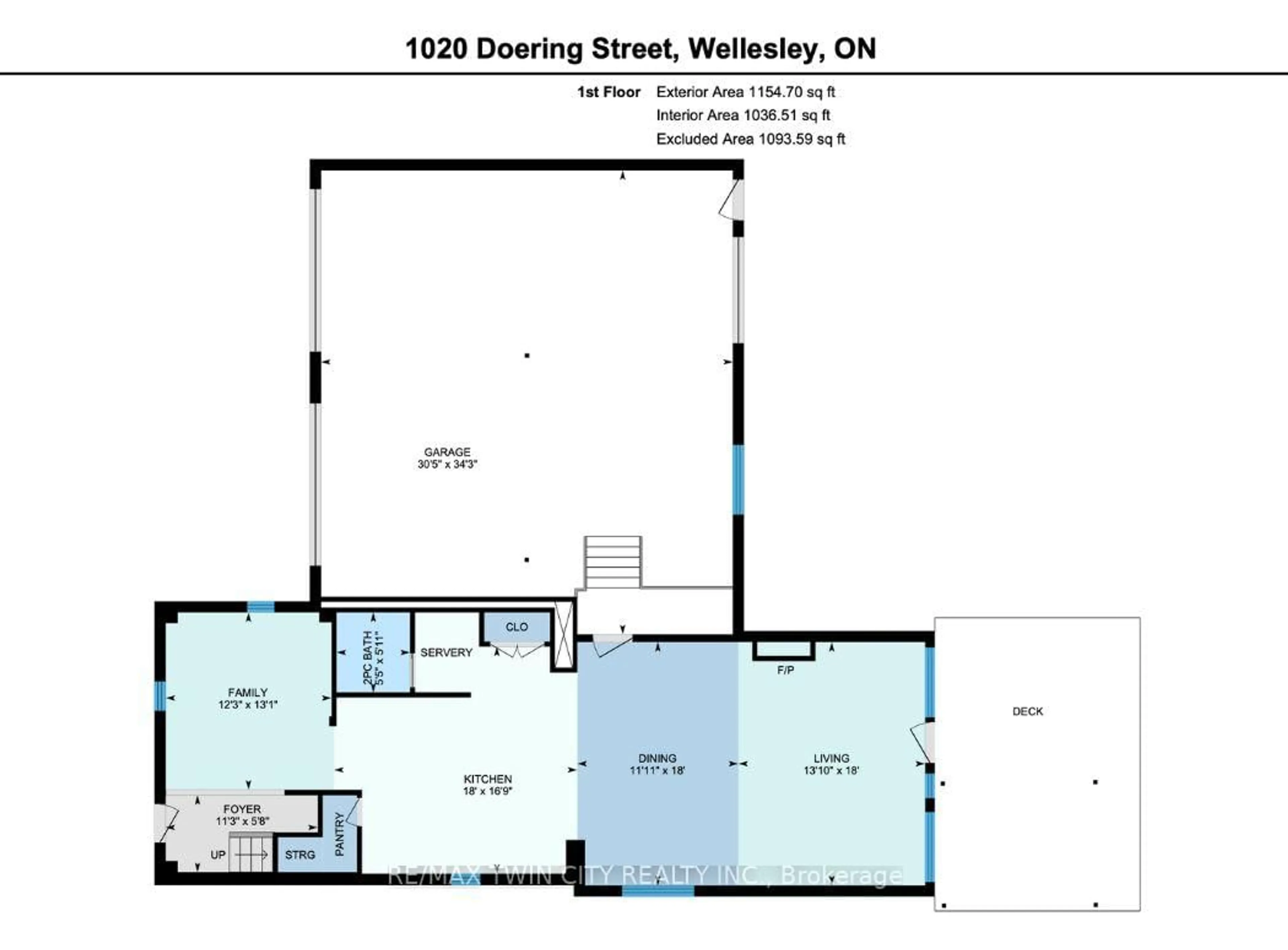 Floor plan for 1020 Doering St, Wellesley Ontario N0B 2T0