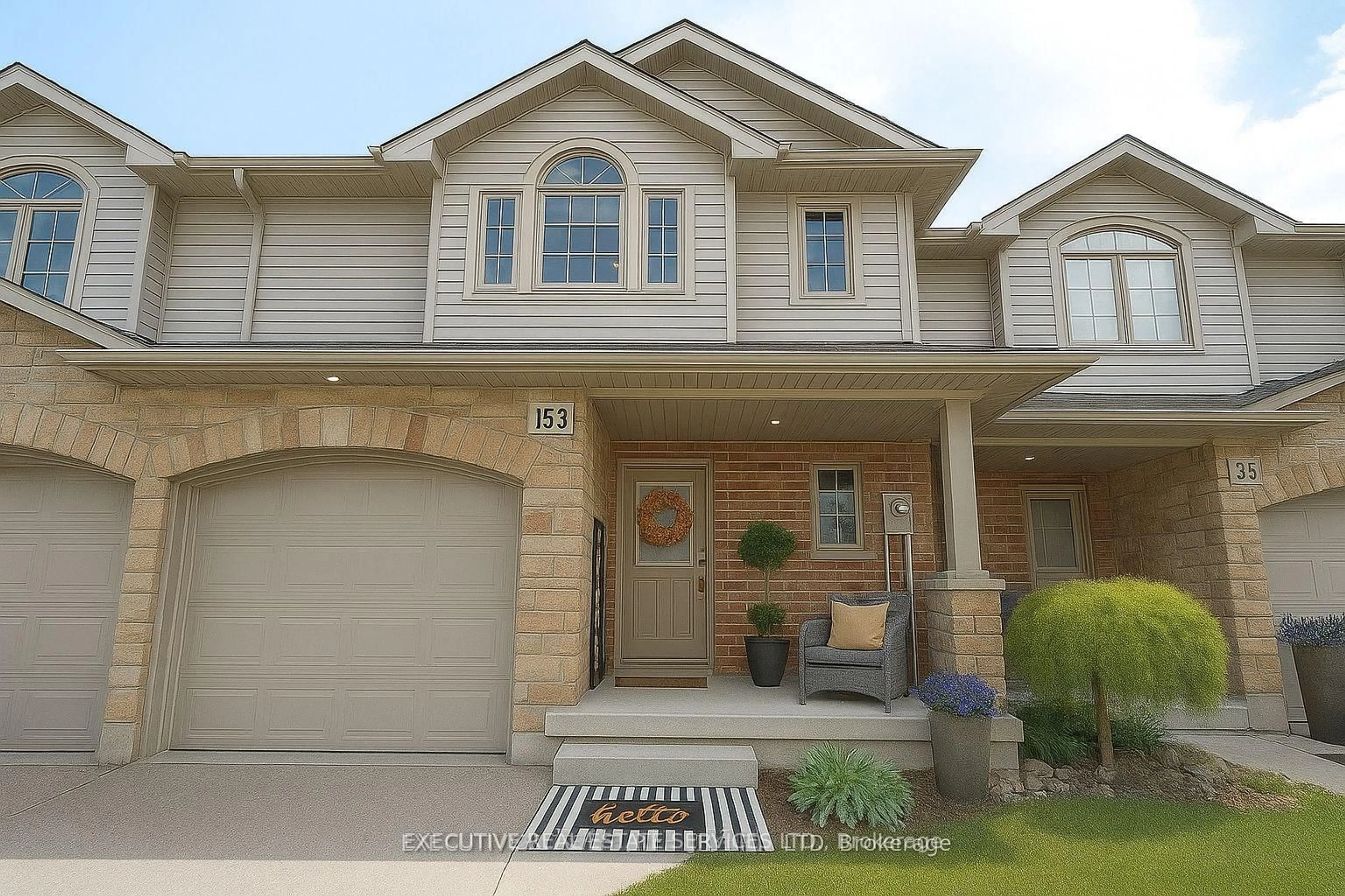 Home with vinyl exterior material, street for 153 FAIRFIELD Dr, Stratford Ontario N5A 6S2