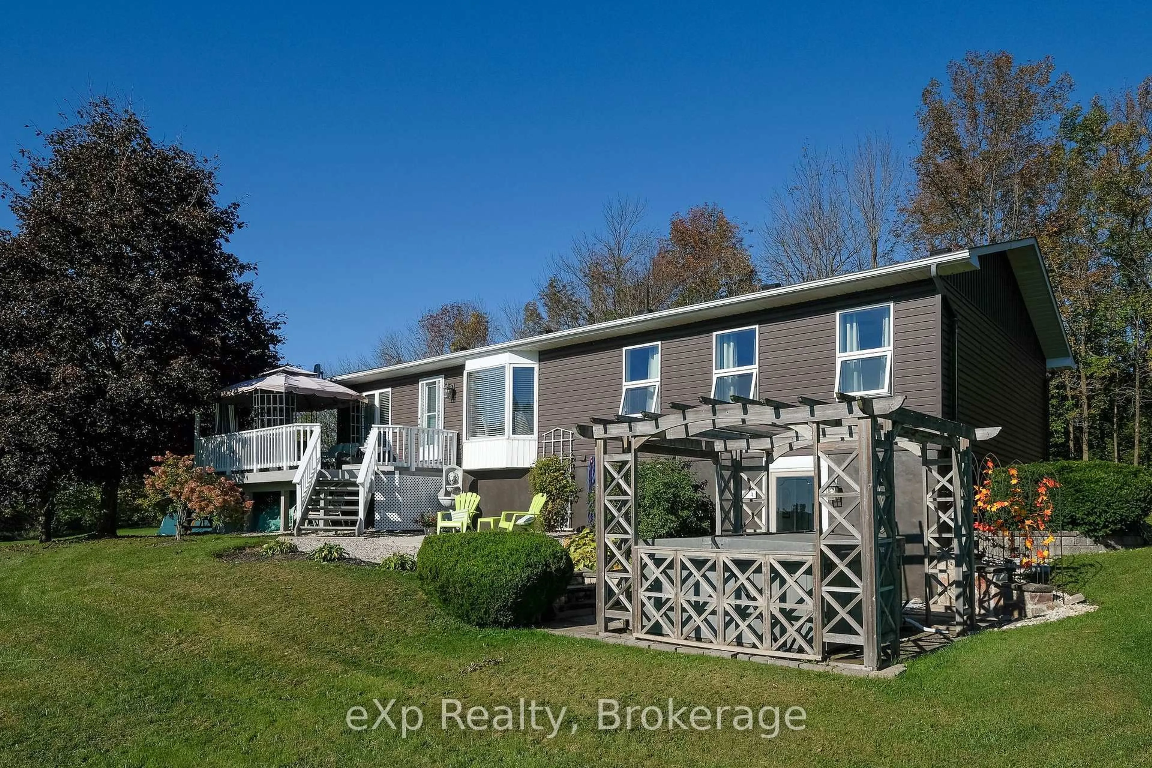 A pic from outside/outdoor area/front of a property/back of a property/a pic from drone, water/lake/river/ocean view for 363912 18 Sdrd, Meaford Ontario N0H 1B0