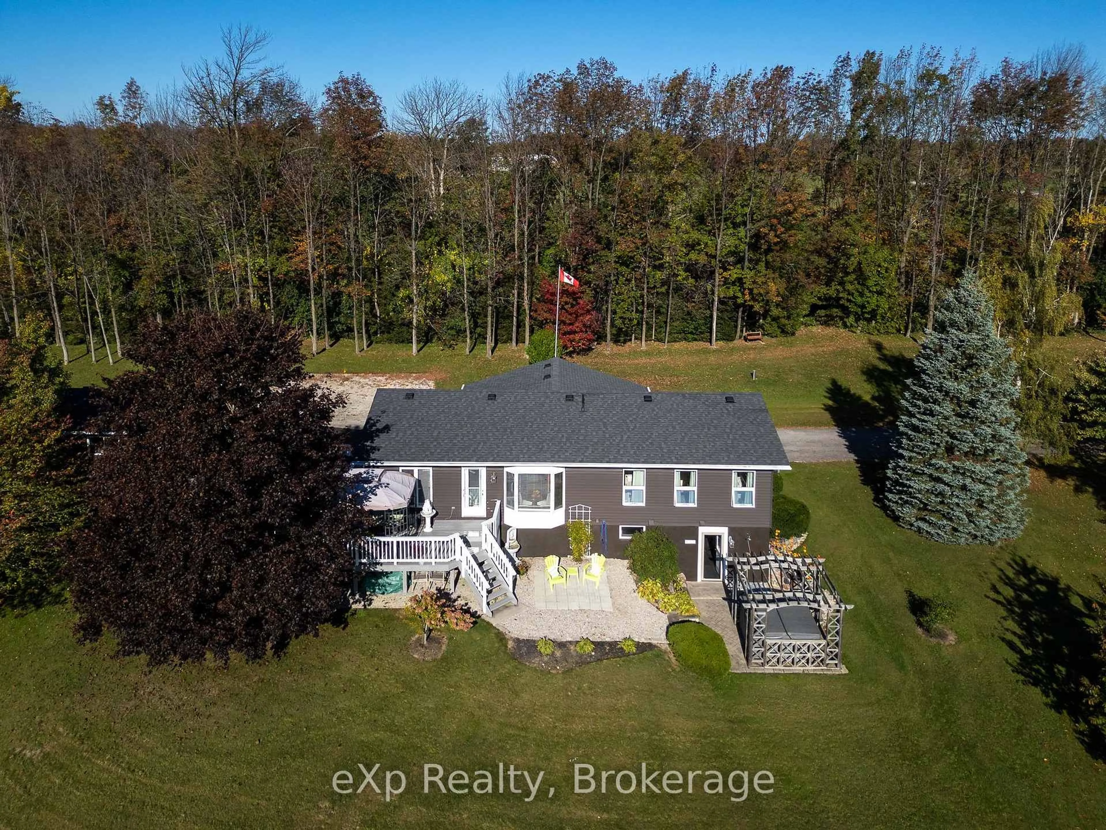 A pic from outside/outdoor area/front of a property/back of a property/a pic from drone, unknown for 363912 18 Sdrd, Meaford Ontario N0H 1B0