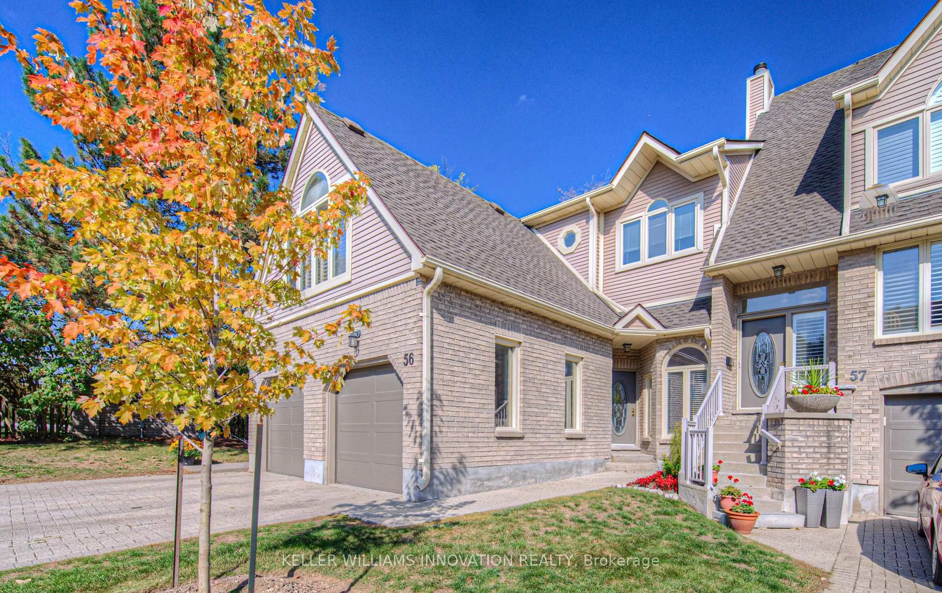 Home with brick exterior material, street for 225 Benjamin Rd #56, Waterloo Ontario N2V 1Z3