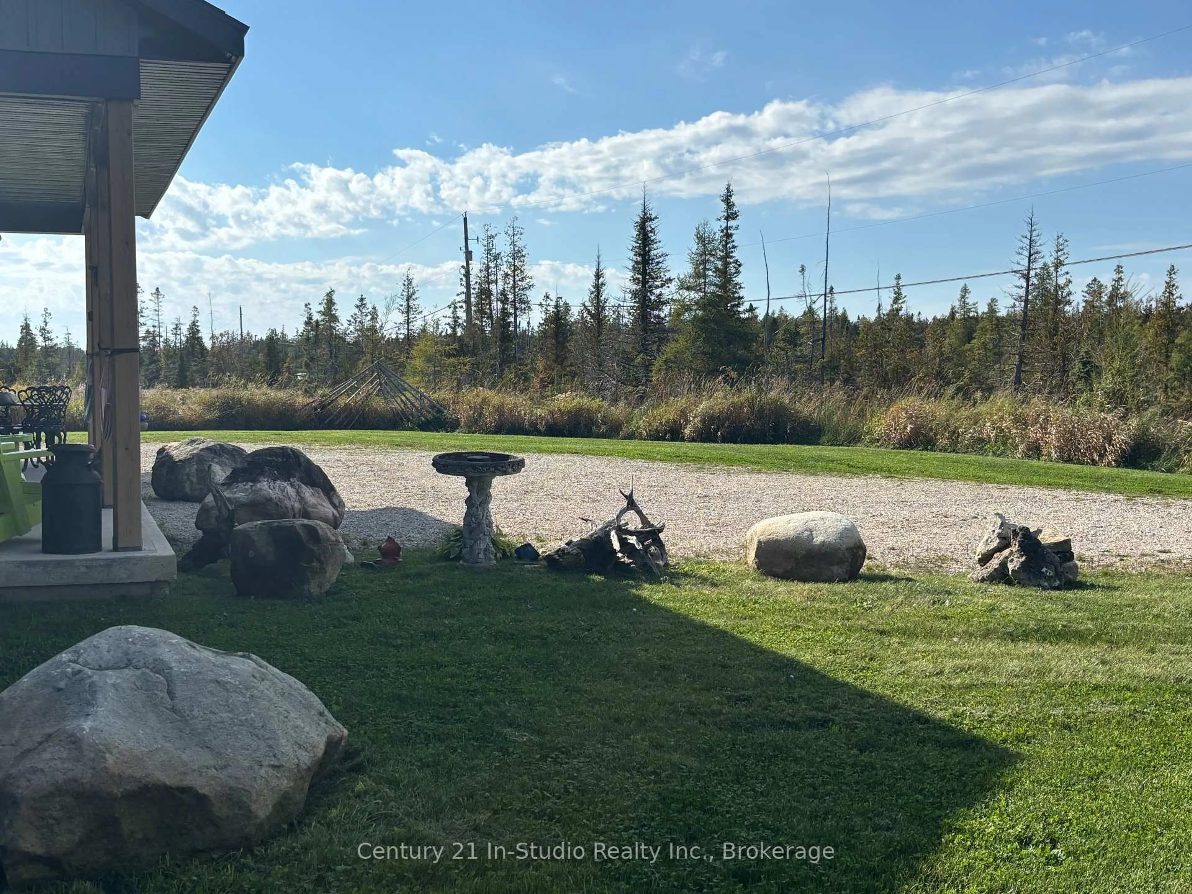 Patio, forest/trees view for 621 Lindsay Road 30 Rd, Northern Bruce Peninsula Ontario N0H 1Z0