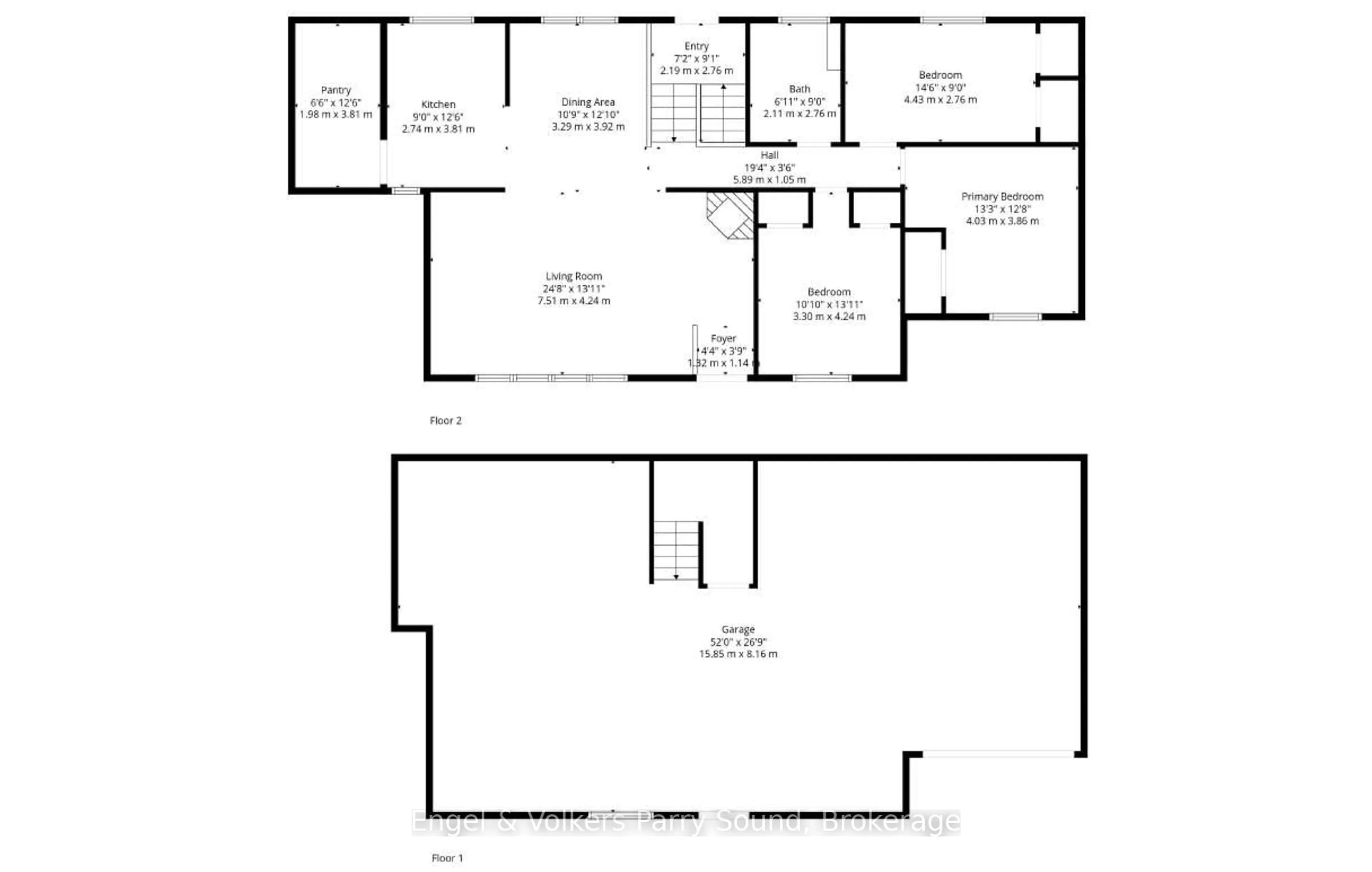 Floor plan for 5 Beech Ave, Carling Ontario P0G 1G0