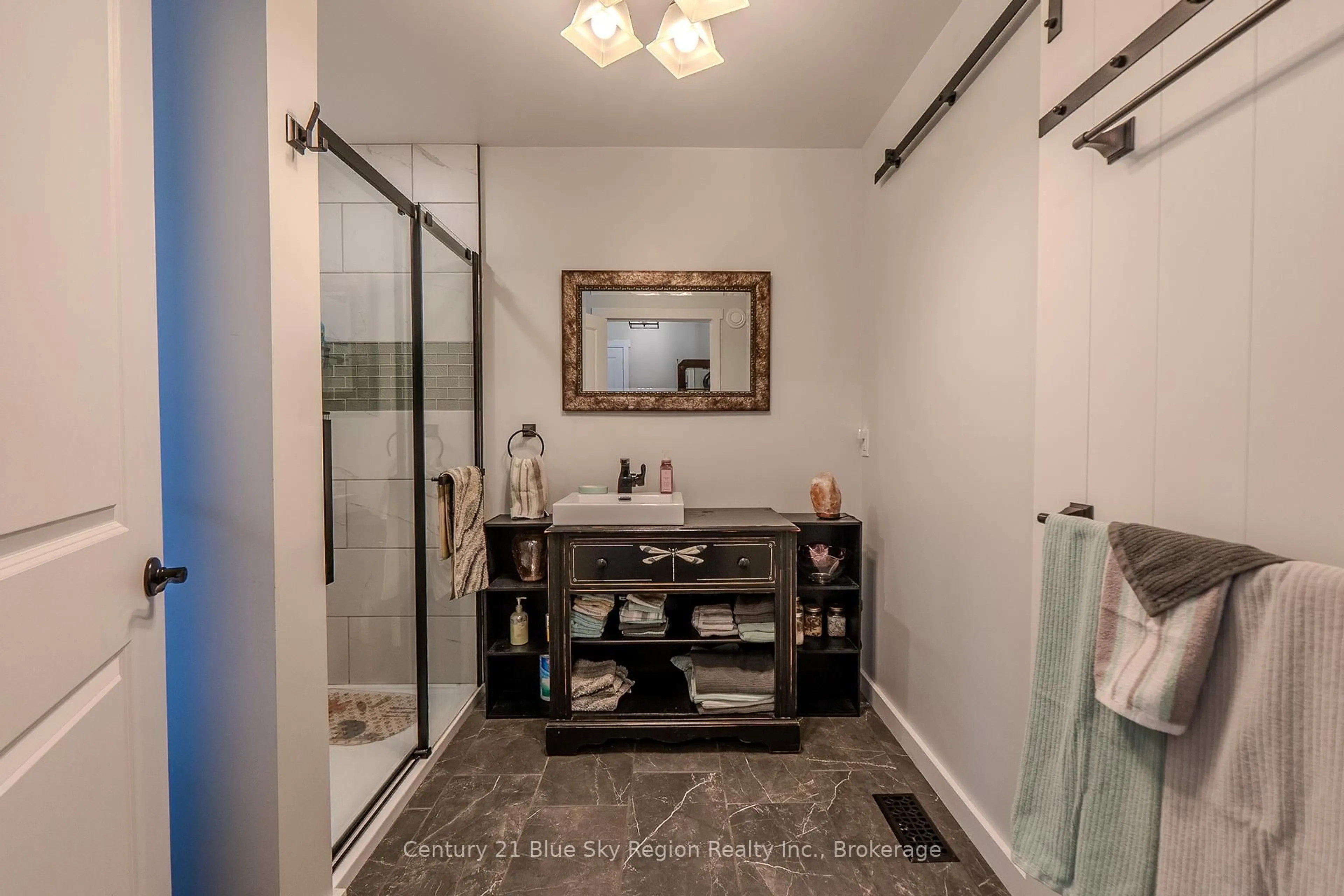 Contemporary bathroom, ceramic/tile floor for 503 Ski Hill Rd, Powassan Ontario P0H 1Z0