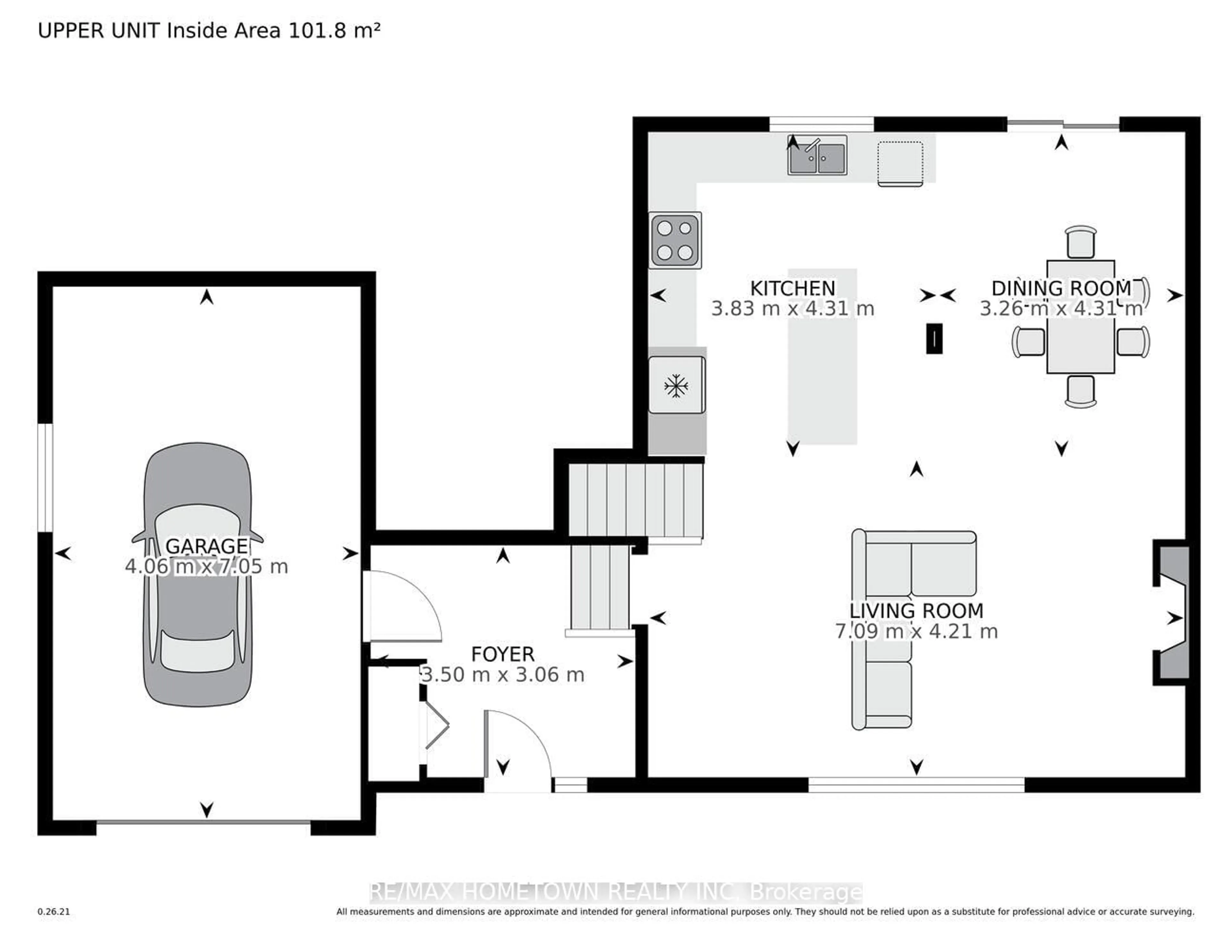 Floor plan for 6 Maplewood Circ, Brockville Ontario K6V 1N4