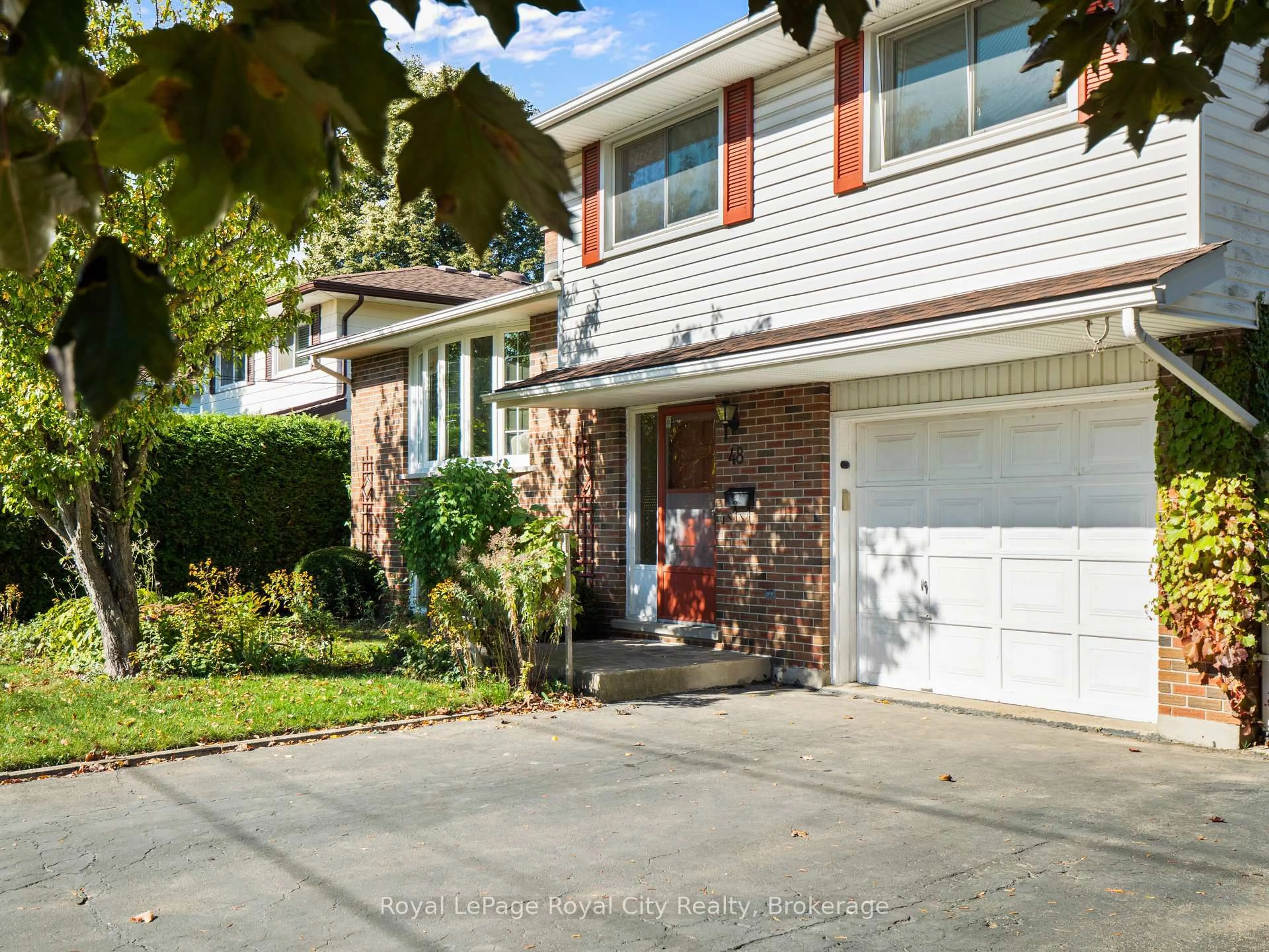 Home with brick exterior material, street for 48 Glenbrook Dr, Guelph Ontario N1E 1A9