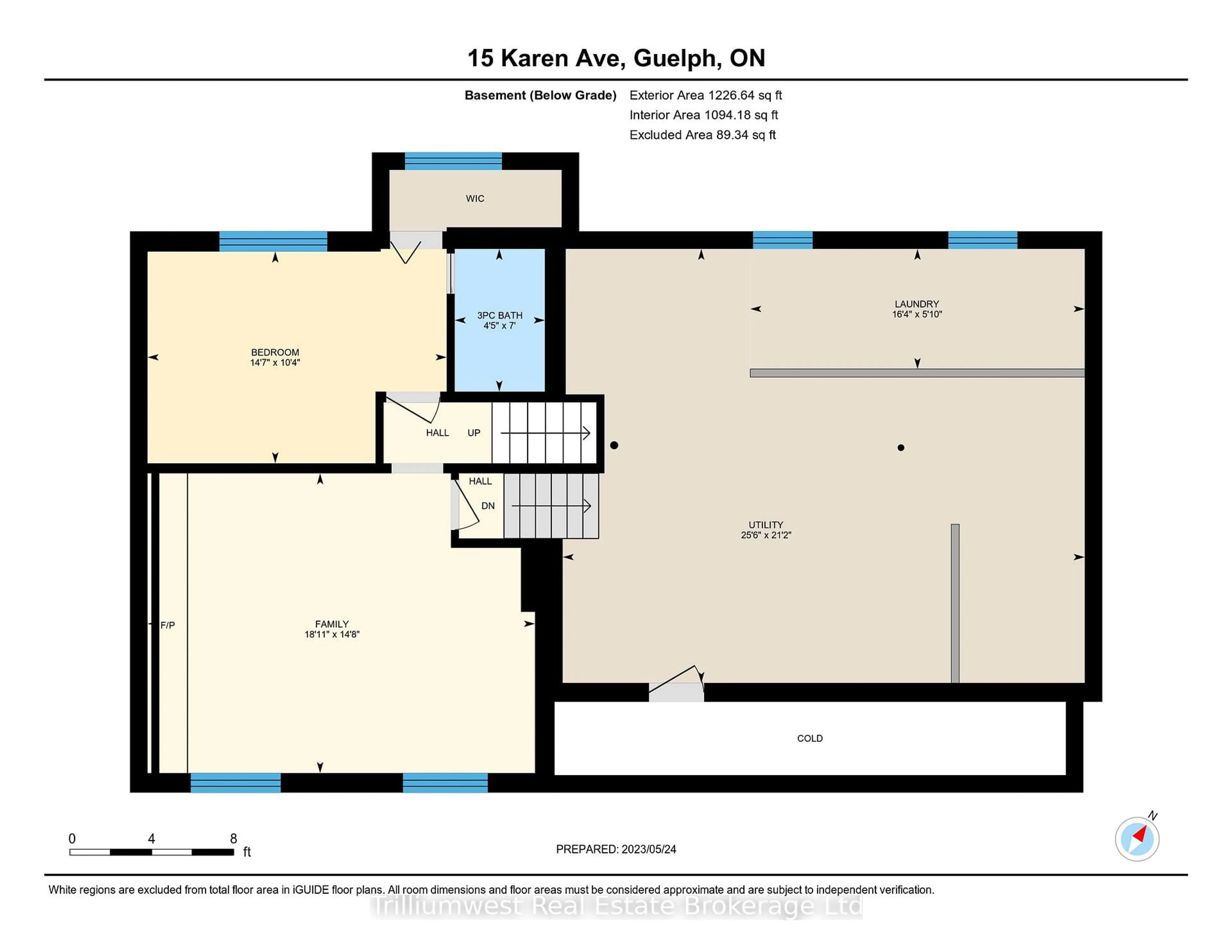 Floor plan for 15 Karen Ave, Guelph Ontario N1G 2N8