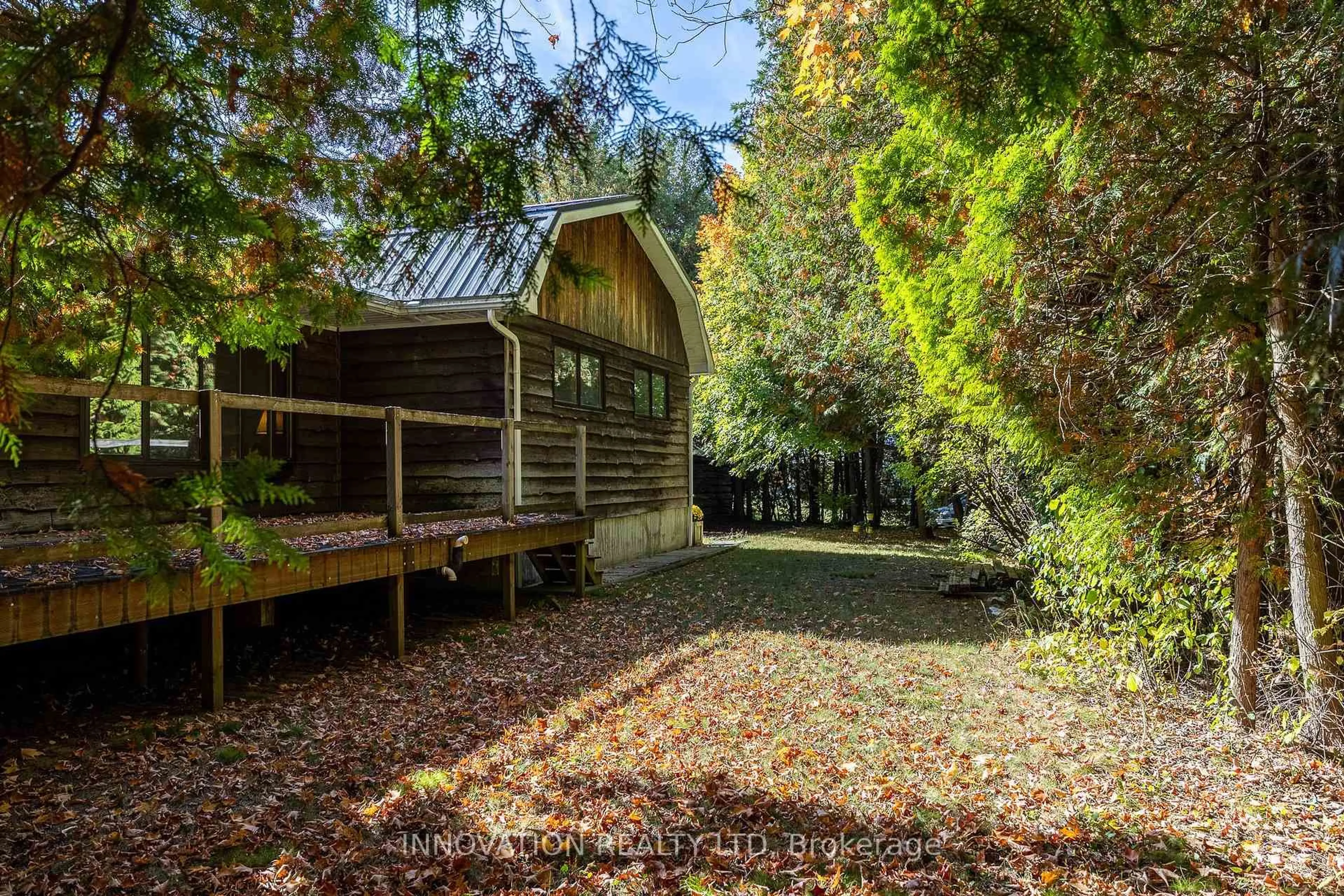 A pic from outside/outdoor area/front of a property/back of a property/a pic from drone, forest/trees view for 545 Richmond Rd, Ashton Ontario K0A 1B0
